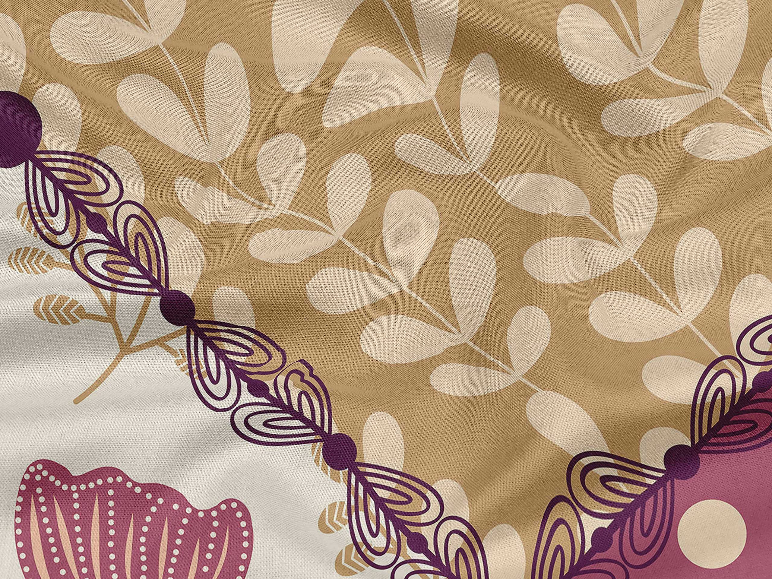 oneOone Rayon Pink Floral Printed Fabric by The Yard - 56 Inch Wide for DIY Clothing, Dresses, Skirts & Home Decor Sewing Supplies | Soft & Lightweight Material for Crafting, Quilting & Fashion Projects