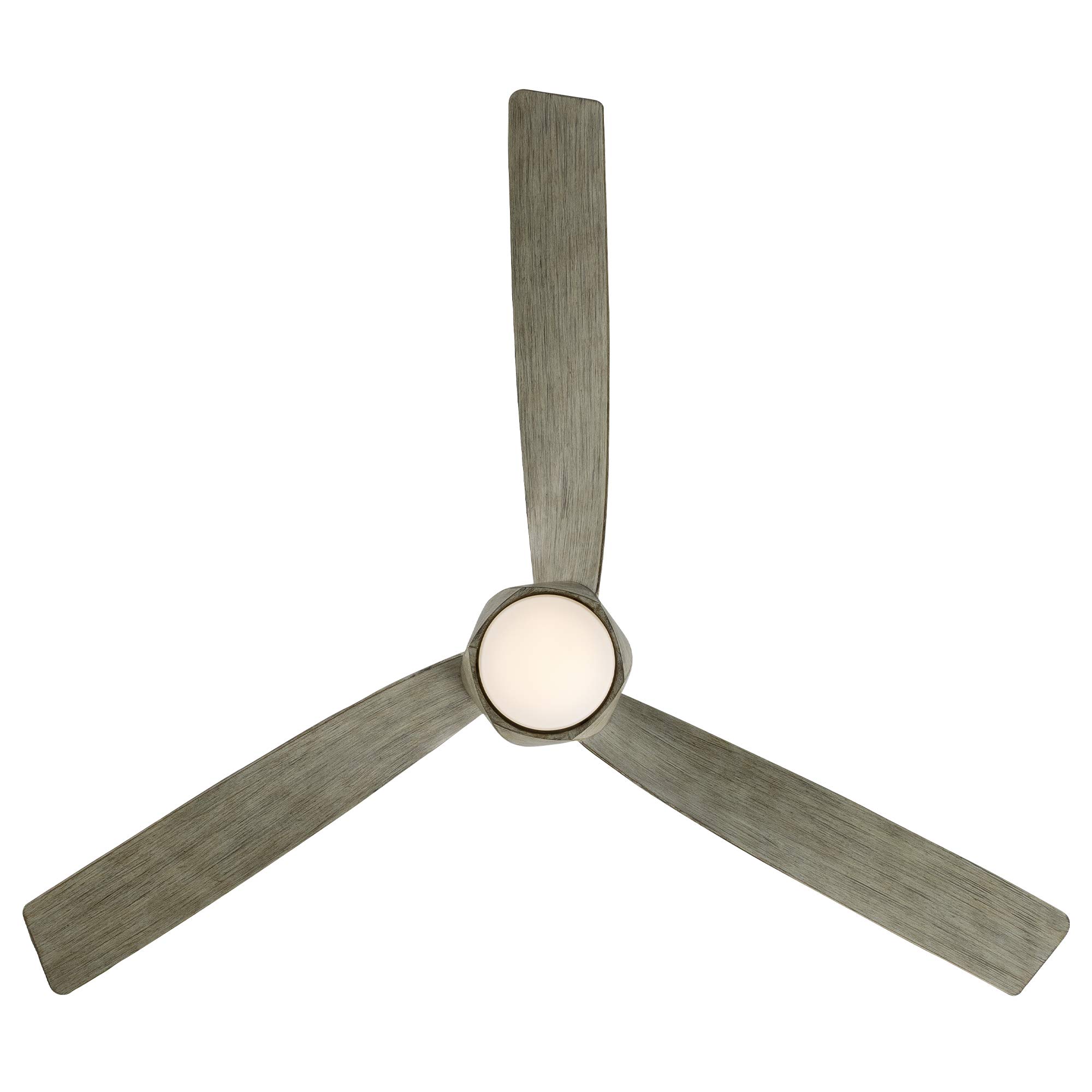 Twirl Smart 58in 3-Blade Ceiling Fan with LED Light Kit & Remote Control - Graphite Weathered Wood, 3000K, Works with Alexa, Google Assistant, Samsung Things, iOS & Android App - Perfect for Living Room, Bedroom, and Patio