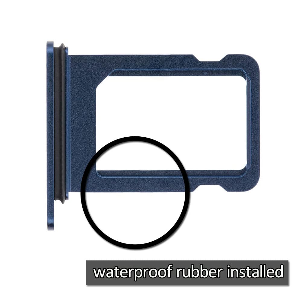 Original SIM Card Slot Tray Holder Replacement for iPhone 12 Mini - Blue SIM Tray | Compatible with iPhone 12 Mini | Perfect for SIM Card Replacement & Repair | Ideal for Travelers & DIY Phone Fixes