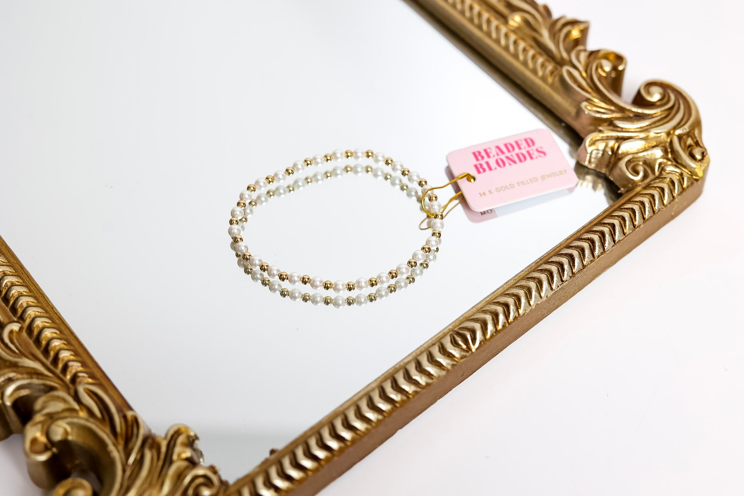 Luci Pearl Beaded Bracelet for Women - Elegant Blonde Beaded Jewelry for Parties, Weddings & Special Occasions