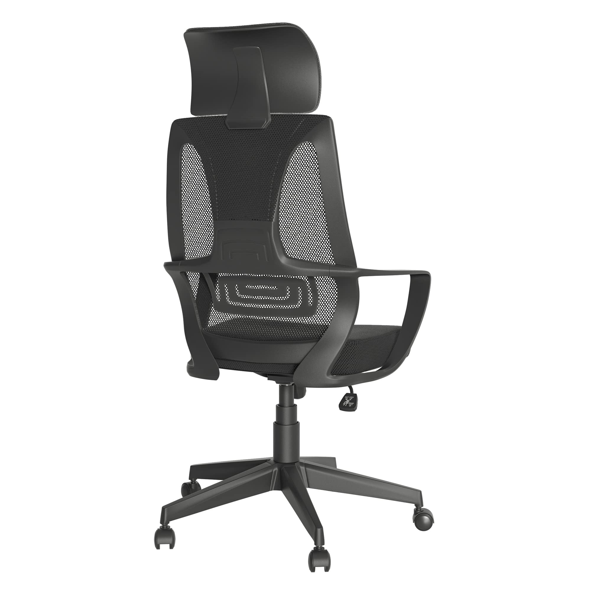 FEZIBO Ergonomic Office Chair - High Back Mesh Computer Desk Chair with Adjustable Height, Swivel & Rolling Wheels - Comfortable Task Chair for Work, Study & Conference Rooms - Ideal for Adults & Home Office (Black)