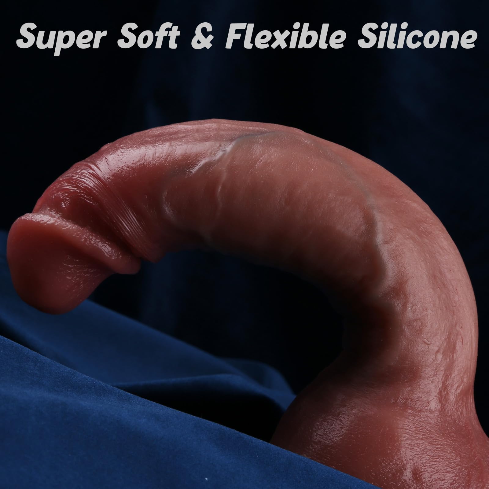 10.43 Inch Realistic Big Thick Dildo Sex Toy - Lifelike Skin Feel, Strong Suction Cup for Hands-Free Use - Perfect for Vaginal and Anal Pleasure - Great for Couples Play, Solo Masturbation, and BDSM Scenes