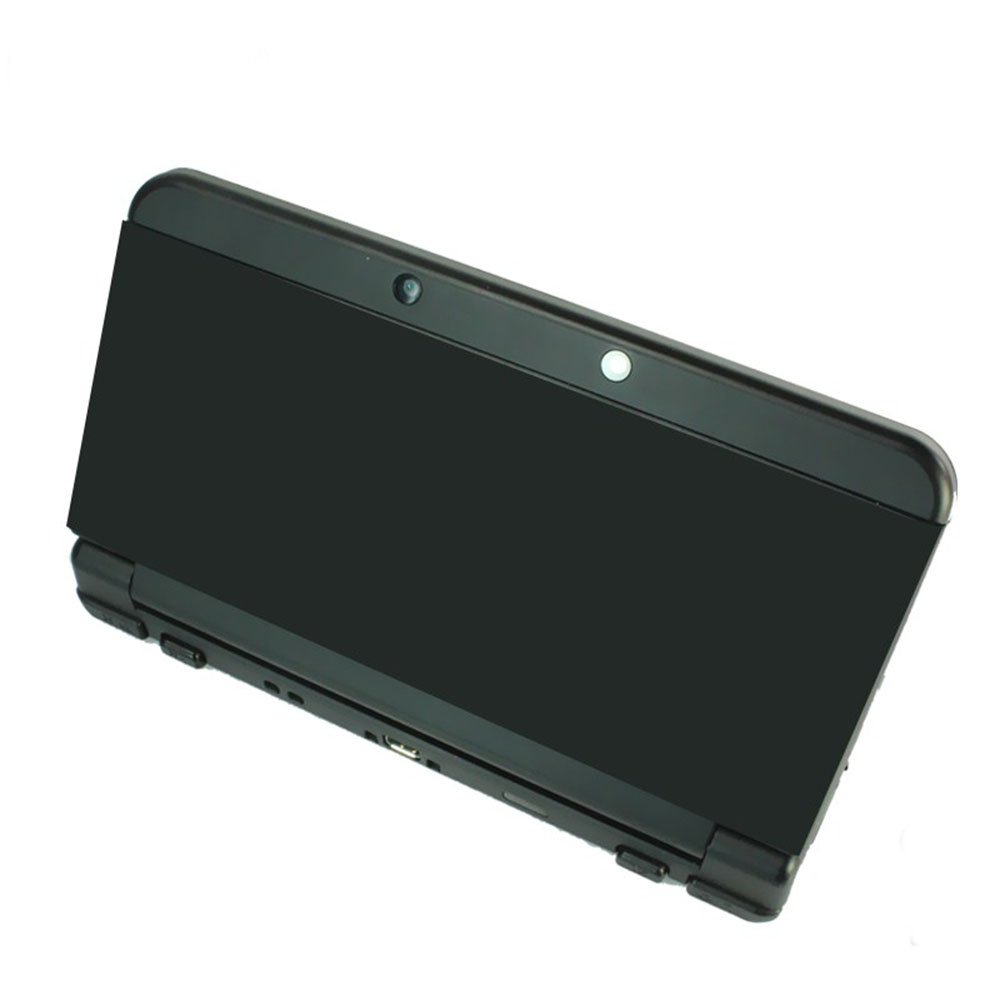Original Nintendo New 3DS 2015 Version Replacement Faceplate & Battery Cover - Black Shell Case for Upper & Back Housing - Perfect for Gaming Protection & Customization
