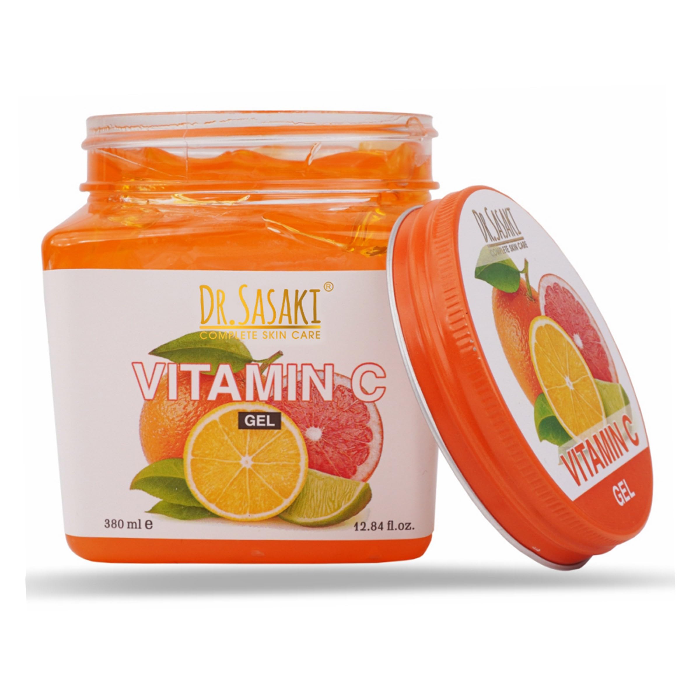 Dr. Sasaki Vitamin C Face & Body Gel - 380ml Brightening & Hydrating Skin Care for Glowing Complexion | Perfect for Daily Use, Travel & Post-Sun Care