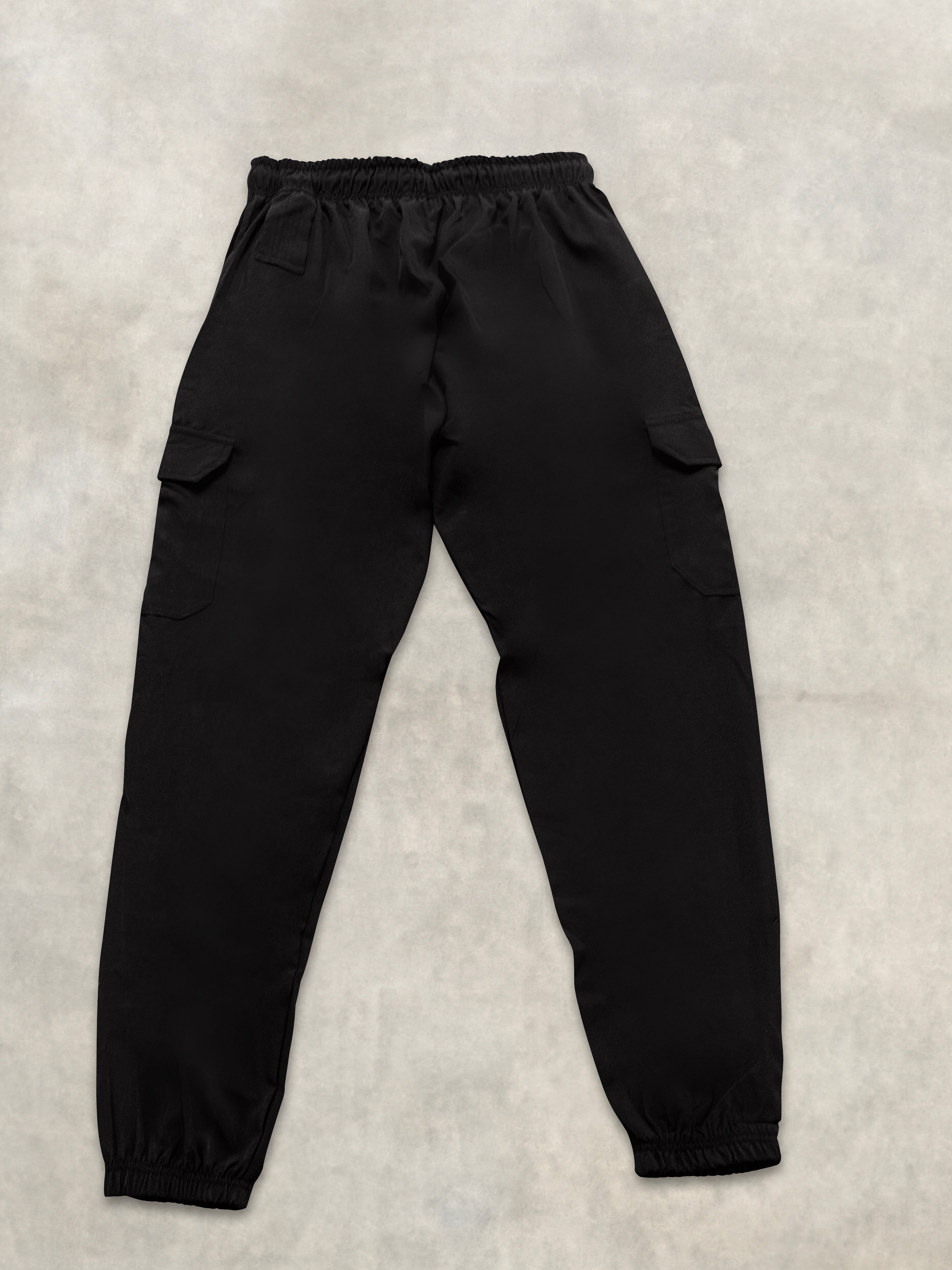 Cerus Black Core Cargo Jogger Pants for Men - Stylish Utility Joggers with Multiple Pockets | Perfect for Casual Wear, Workout & Outdoor Activities