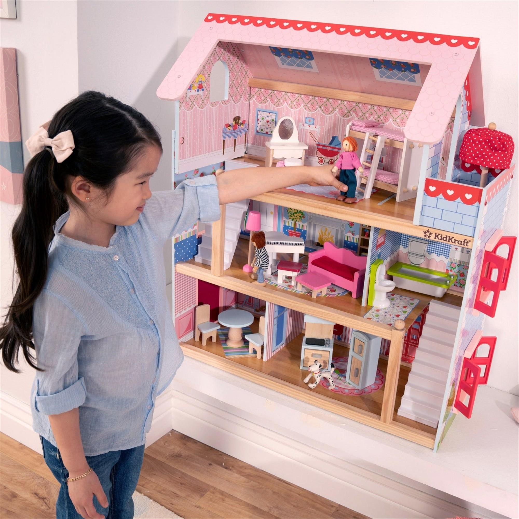 KidKraft Wooden Dollhouse with Furniture & Accessories - Perfect for Imaginative Play, Pretend Playhouse for Kids Ages 3+
