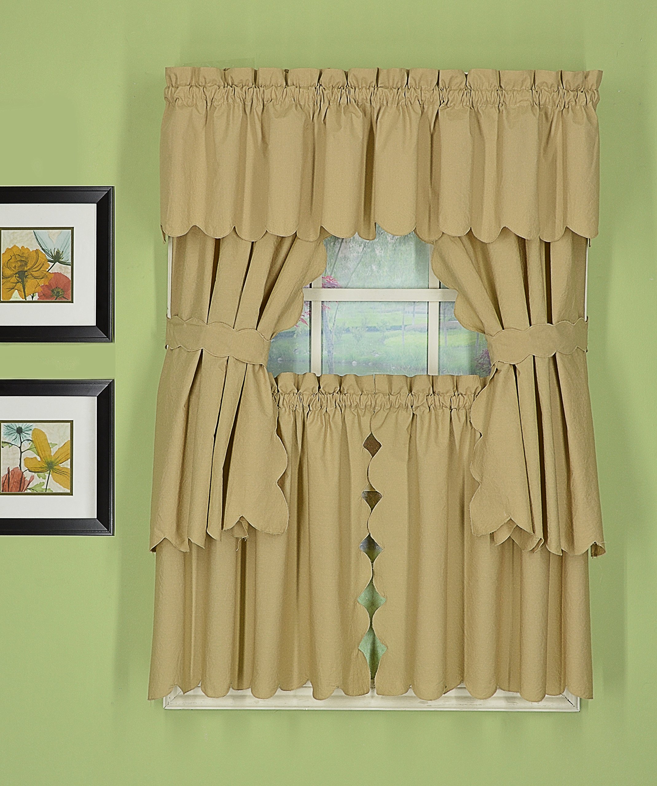 Orleans Scallop Linen Curtains 24