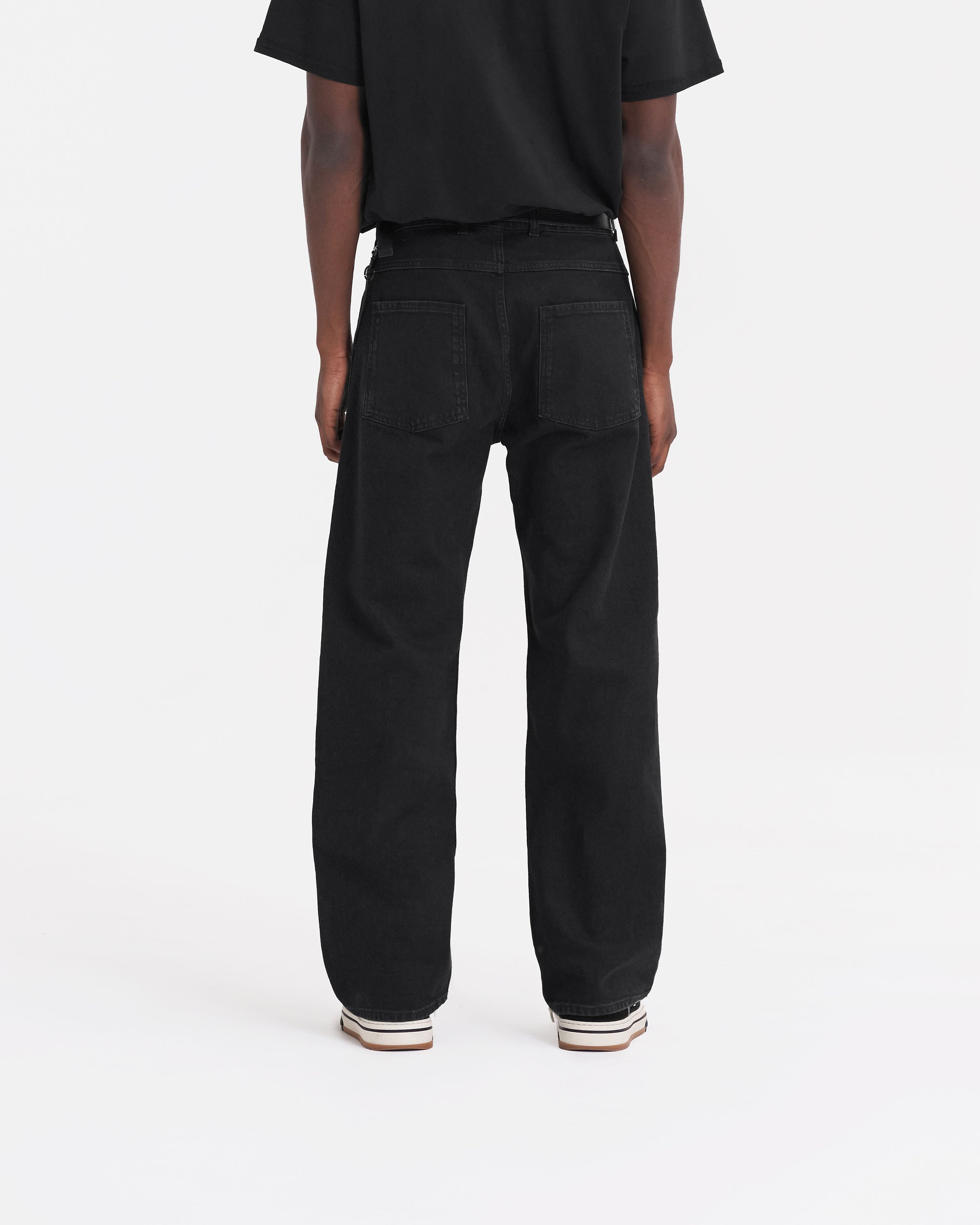 R3 Baggy Denim Jeans for Men - Jet Black Wash | Comfortable Loose Fit Stretch Denim Pants | Perfect for Casual Wear, Street Style & Everyday Outfits