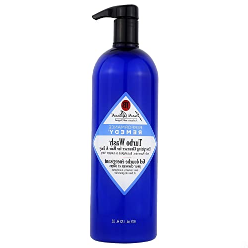 Turbo Wash Energizing Hair & Body Cleanser for Men - 33 Oz, IO-style ($50 Value) - Refreshing Shower Gel for Gym, Travel & Daily Use