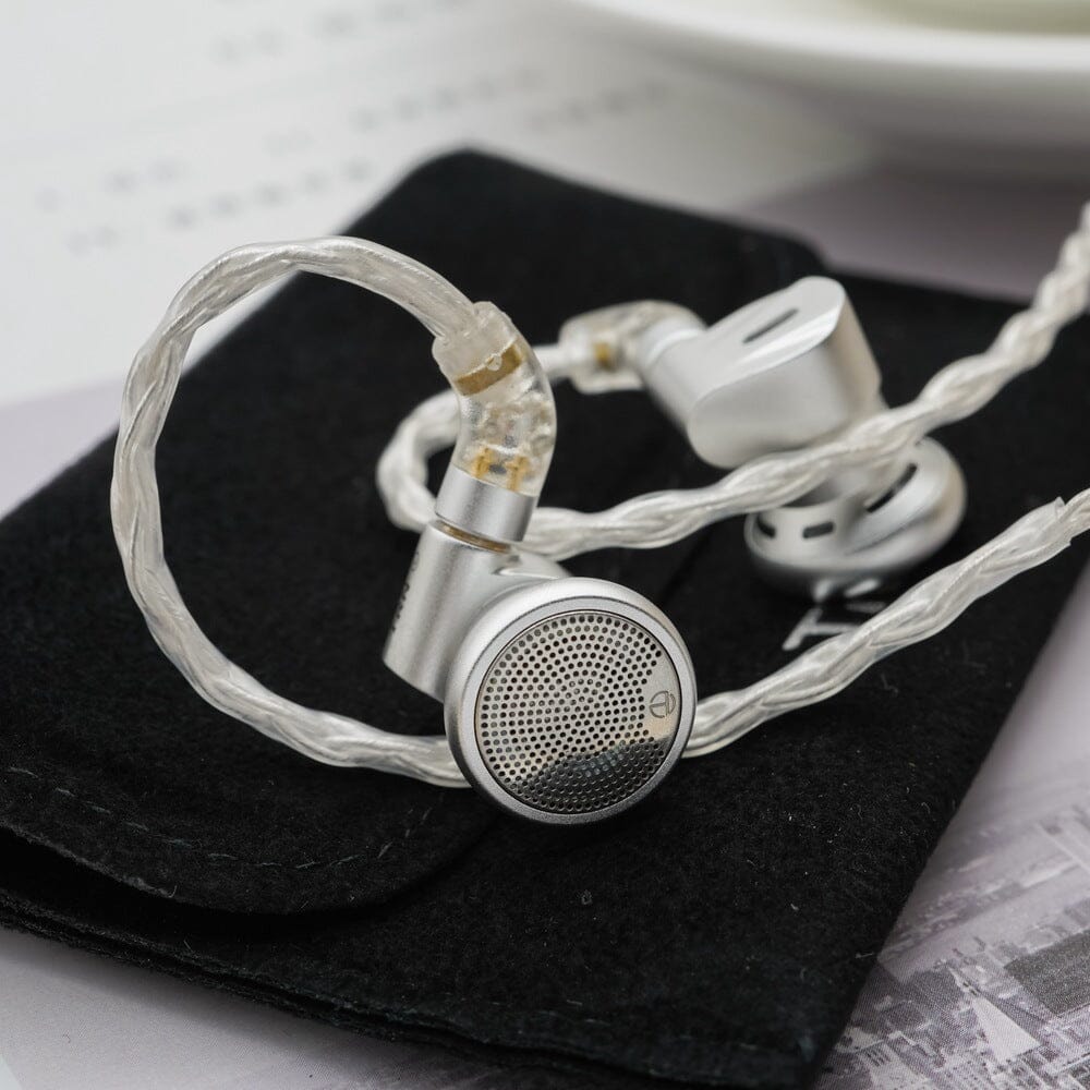 TRN EMX Flagship Audiophile Dynamic Driver Flat Head Earphones - High Fidelity Sound for Music Lovers, Studio Monitoring & Gaming