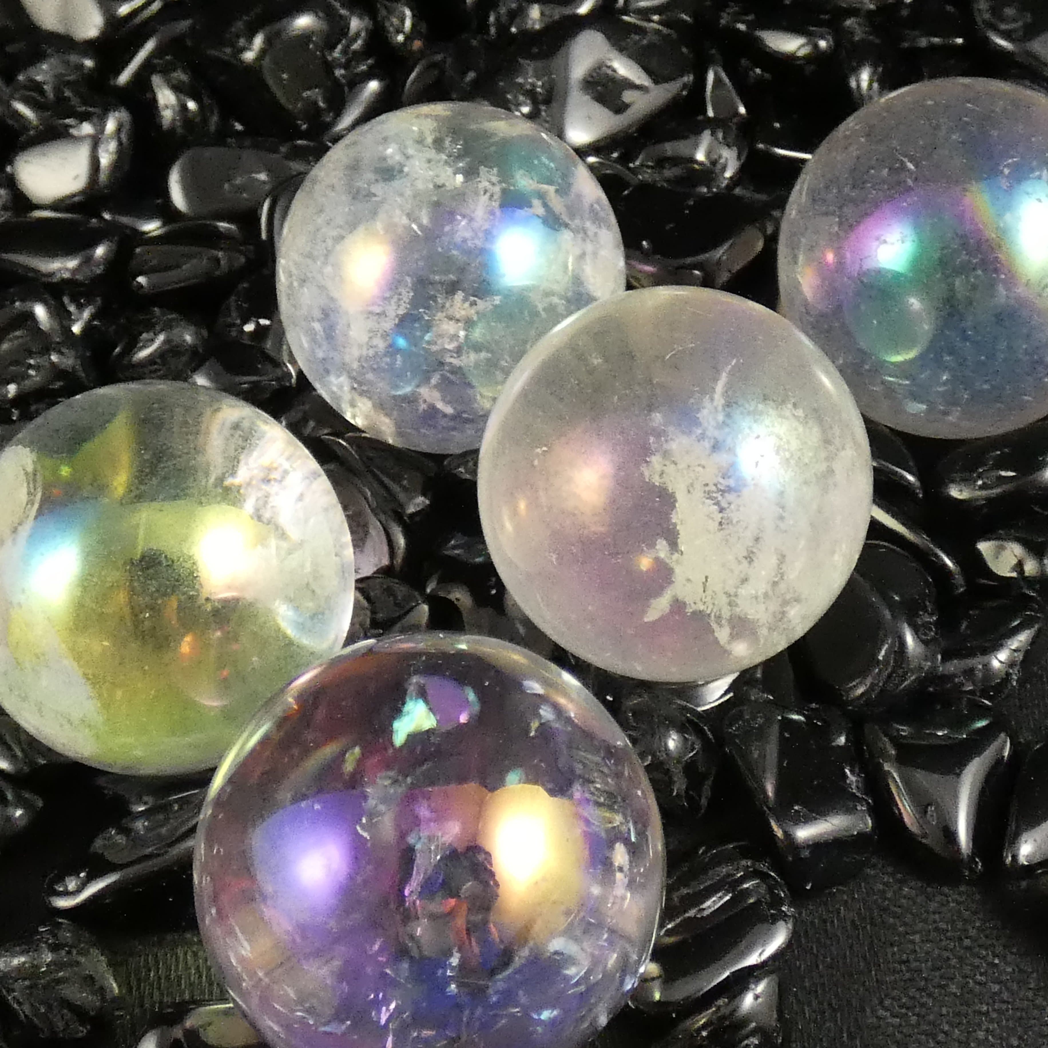 Angel Aura Quartz Sphere - Healing Crystal Ball for Meditation, Reiki, Chakra Balancing & Energy Work - Perfect for Home Decor, Spiritual Gifts & Yoga Space