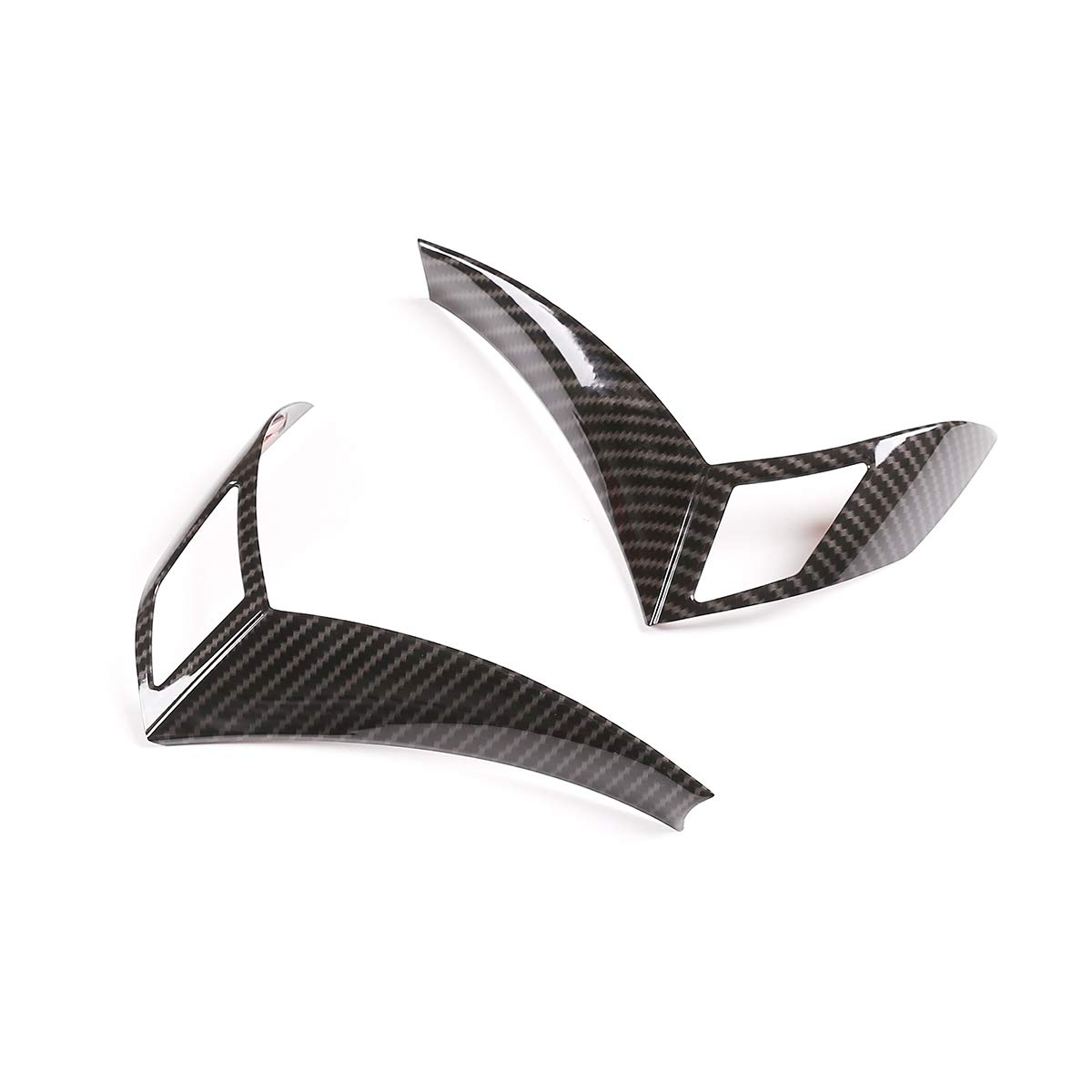 Carbon Fiber ABS Steering Wheel Button Decoration Frame Trim Sticker for BMW 5 Series E60 E61 (2003-2010) - Premium Car Interior Accessories for Enhanced Driving Experience & Style Upgrade
