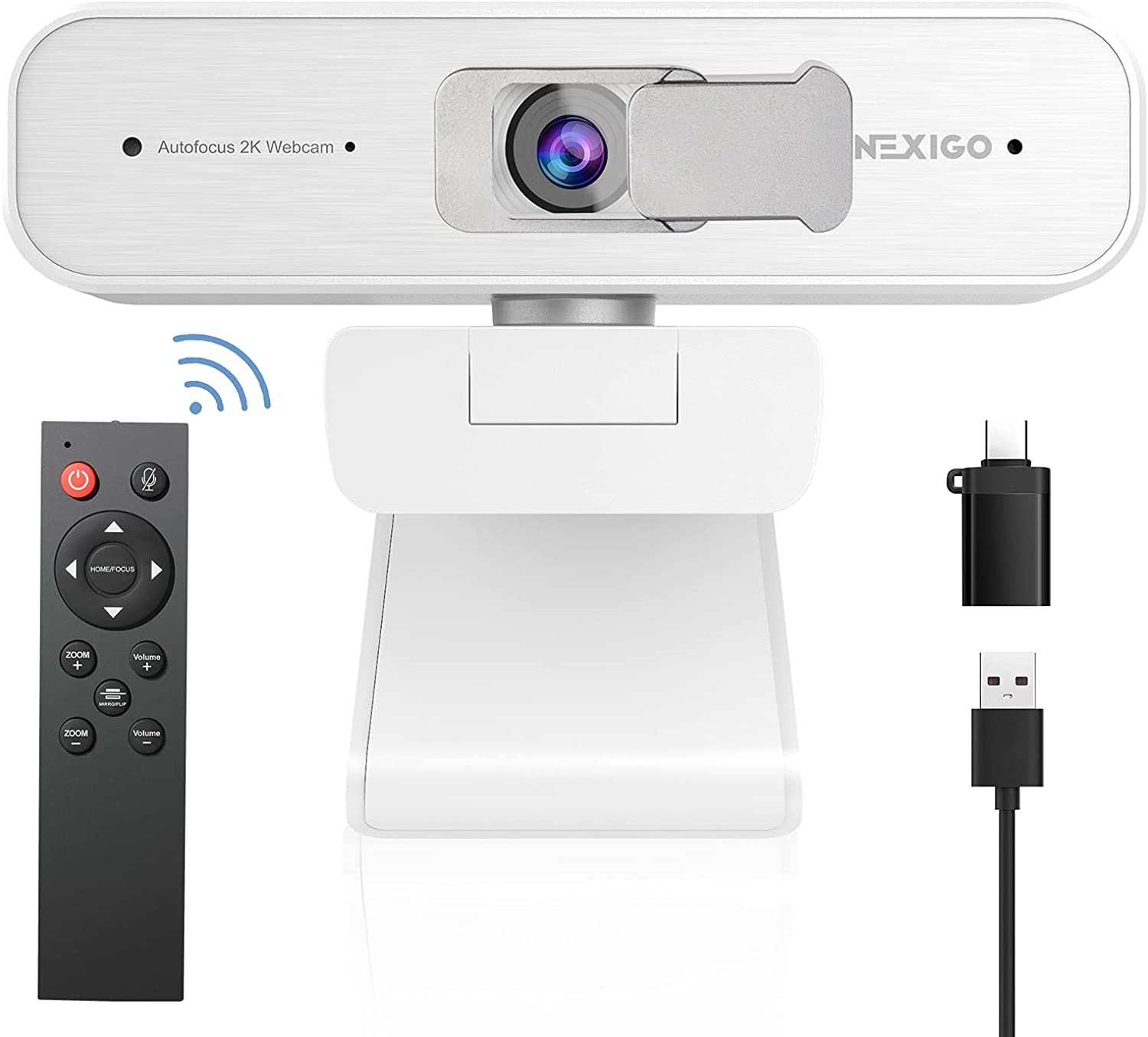 NexiGo N940P 2K Autofocus Webcam with Microphone - 1080p HD Streaming Camera for Zoom, Skype, YouTube - Perfect for Video Conferencing, Online Classes & Live Streaming