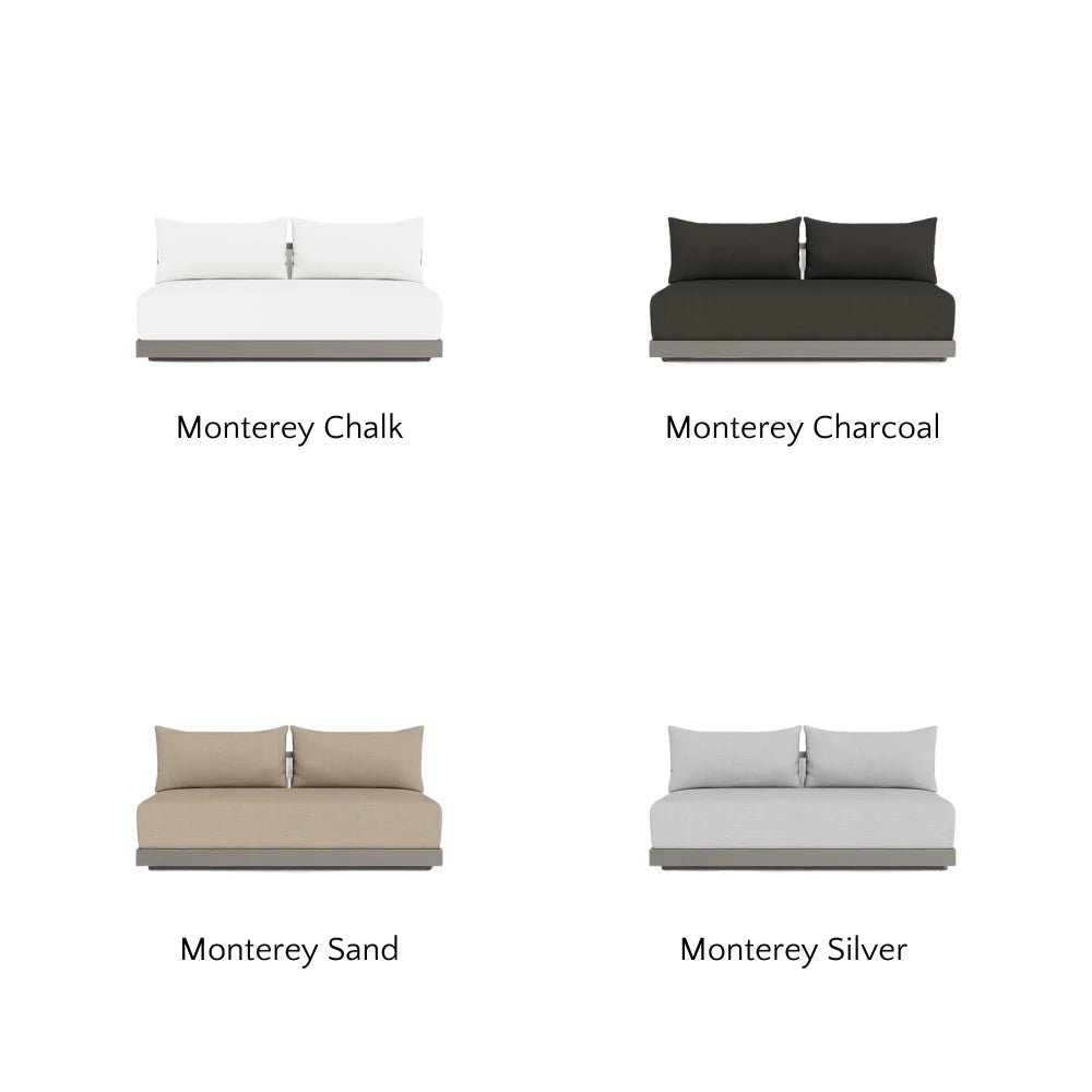 Antigua Outdoor 2-Seat Armless Patio Sofa - Perfect for Poolside, Garden, and Backyard Relaxation