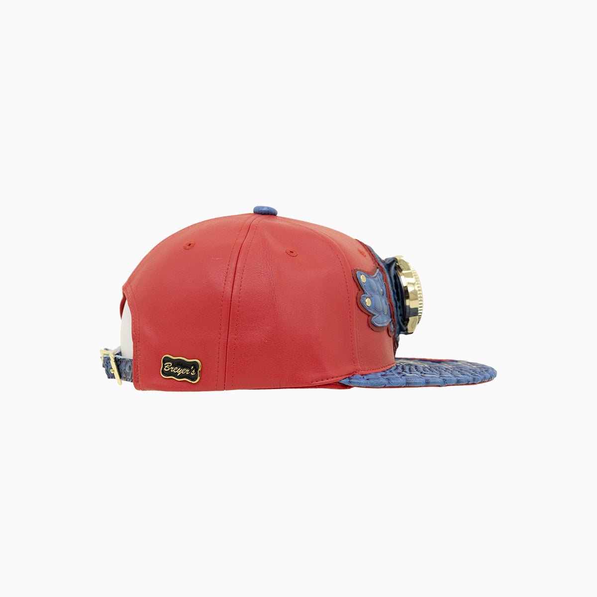 Breyer's Buck 50 Genuine Leather Watch Hat with Logo - Stylish Outdoor Accessory for Hunting, Hiking & Casual Wear