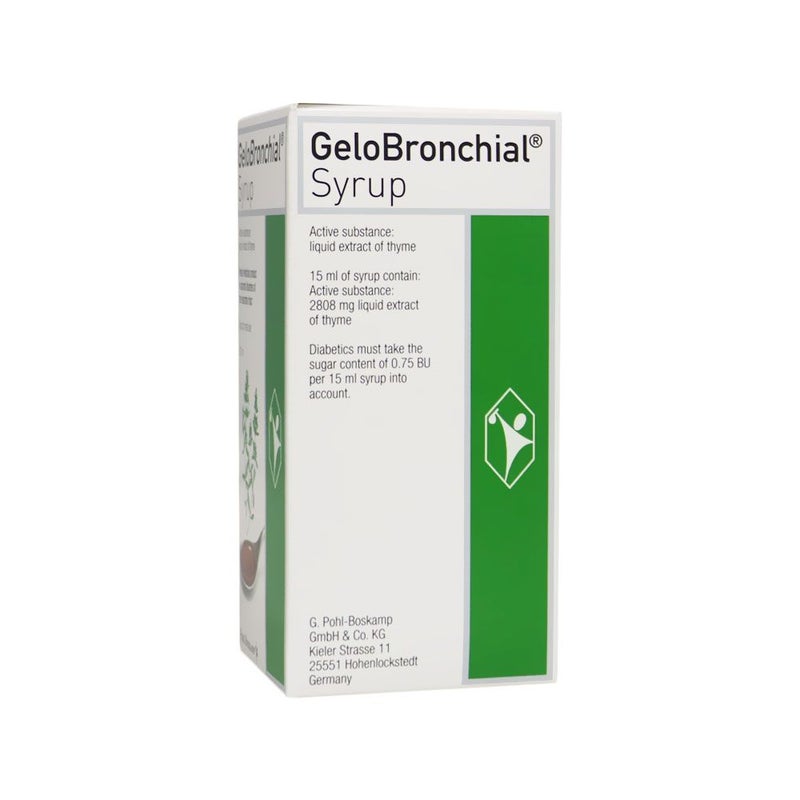 GeloBronchial Syrup 200 mL - Natural Cough Relief for Adults & Kids - Soothes Throat & Bronchial Discomfort - Day & Night Use