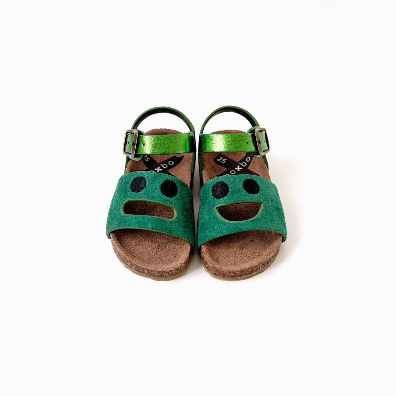 Boxbo Girl's Wistiti Sandals for Kids - Comfortable Emerald Green Summer Sandals for Girls, Perfect for Beach, Pool, and Outdoor Play