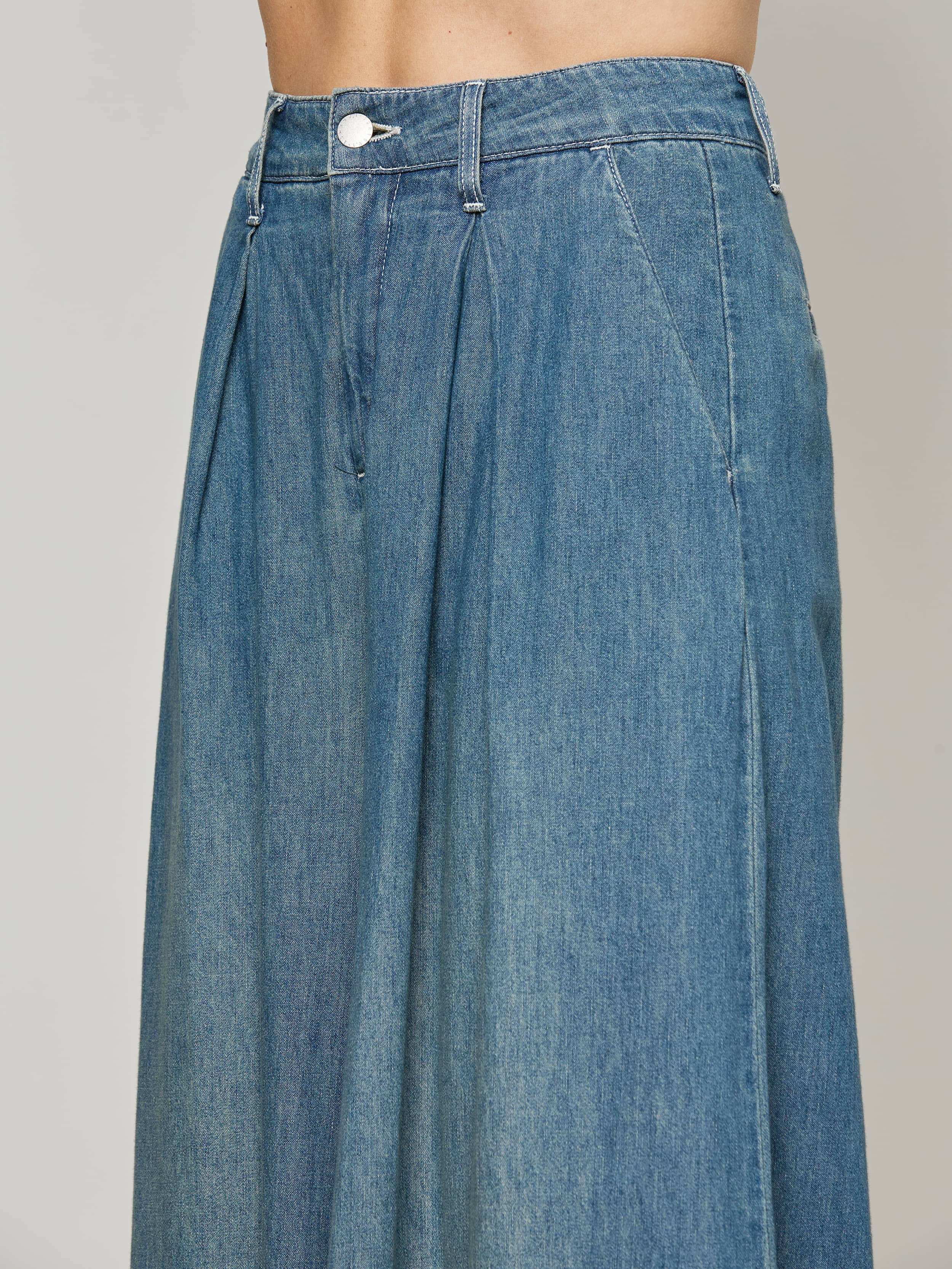 Lorenza Palazzo Jeans for Women - High Waisted Stretch Denim Pants - Comfortable & Stylish for Casual Wear, Office, and Night Out