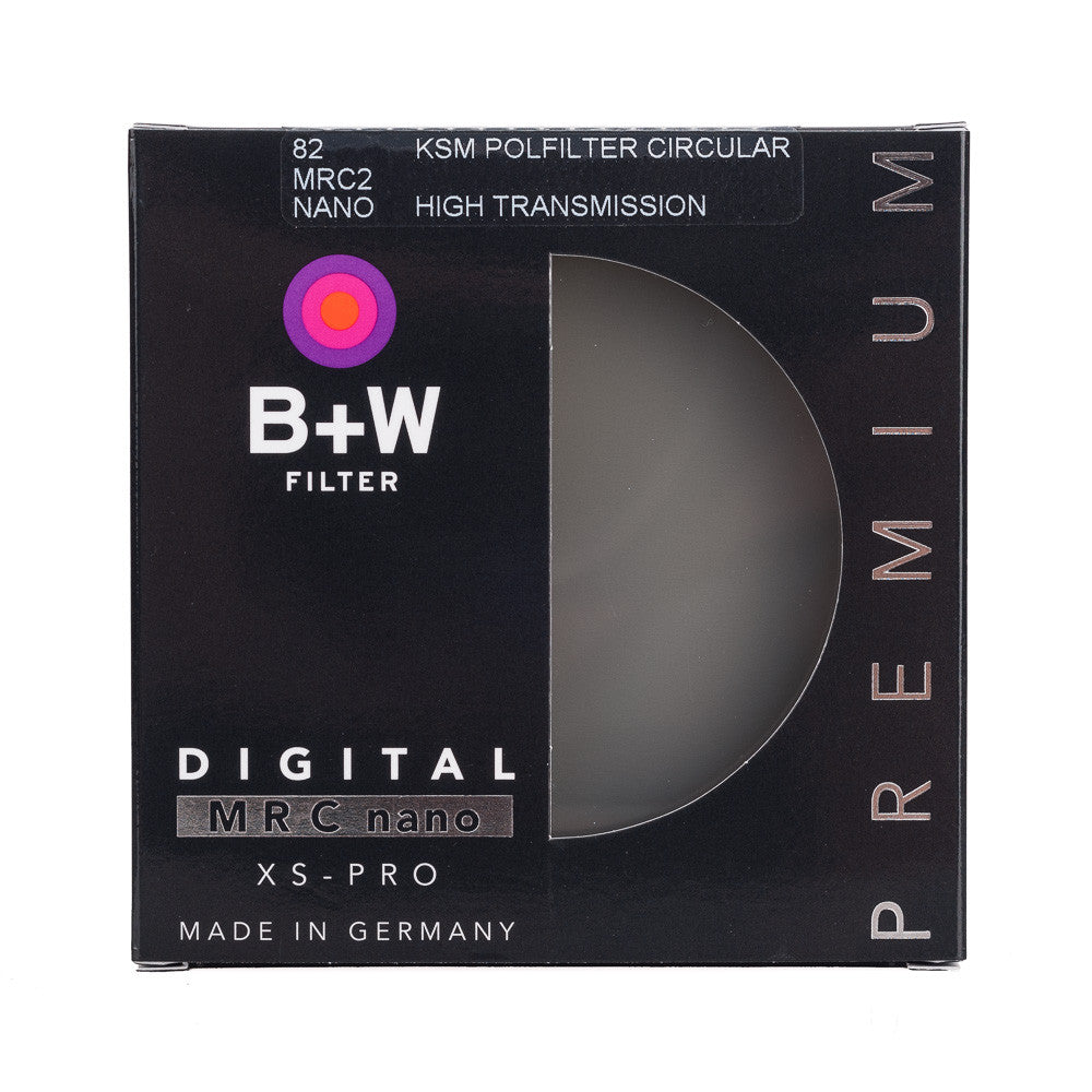 B+W 82mm XS Pro Kaesemann High Transmission Circular Polarizer MRC Nano Filter - Professional Photography Lens Filter for DSLR Cameras, Landscape & Outdoor Shooting, Reducing Glare & Enhancing Colors