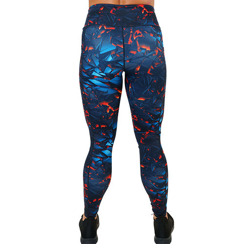 Lava Print Leggings for Women - Trendy & Comfortable Workout Pants for Yoga, Running & Gym - Fun The Floor Is Lava Inspired Design