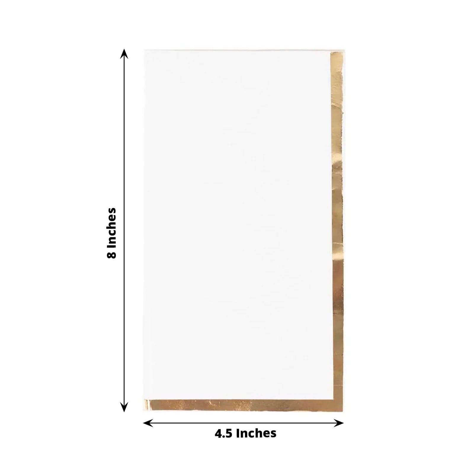 50 Premium Soft 2-Ply Dinner Napkins with Elegant Gold Foil Edge - Perfect for Weddings, Parties & Fine Dining Table Settings