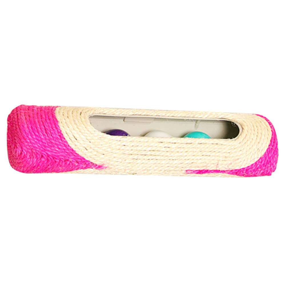 iPetboom Interactive Cat Toys & Scratching Post with Sisal Climbing - Kitten Rolling Ball Toy & Scratcher for Playful Cats - Perfect for Indoor Play, Exercise, and Stress Relief (Random Color)