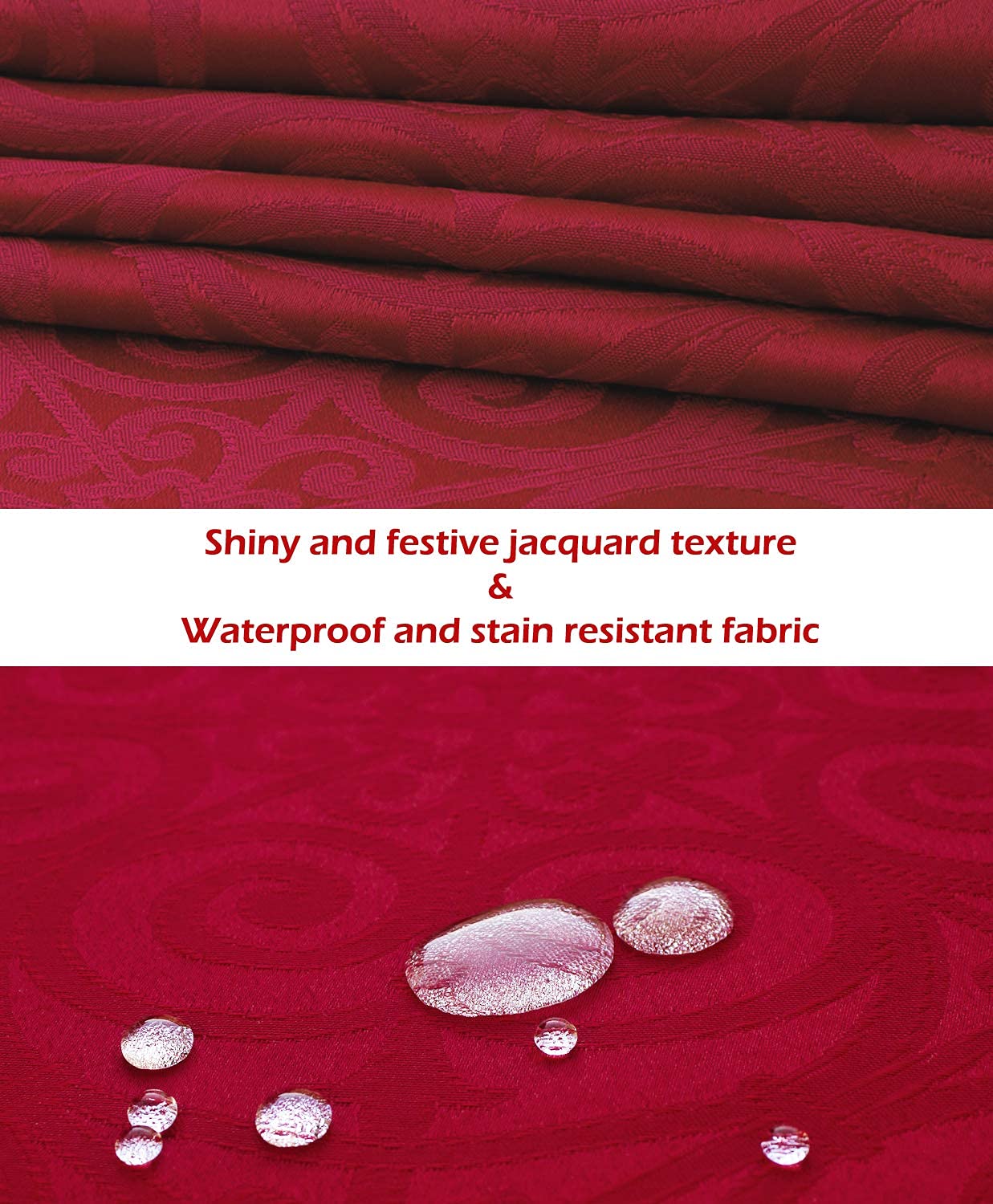 90 Inch Red Table Runner - Cranberry Dresser Scarf for Dining, Coffee & Outdoor Tables | Burgundy Table Decor for Fiesta, Dinner Parties, Weddings, Thanksgiving, Halloween & Christmas | Perfect for Holiday Decorations, Home Styling & Special Events