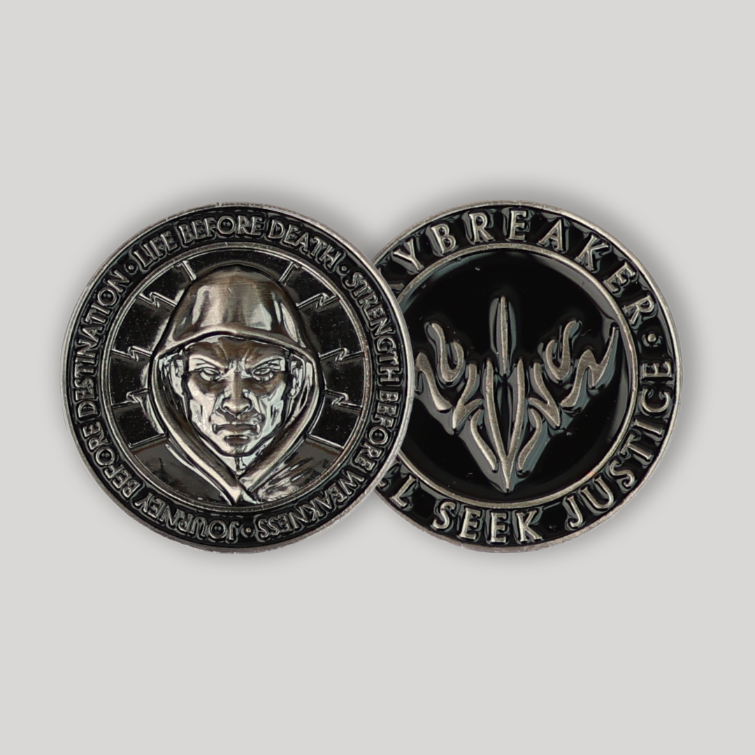 Skybreaker Stormlight Herald Coin - Collectible Fantasy Novel Inspired Metal Token - Perfect for Book Lovers, Cosplay & Tabletop RPG Accessories