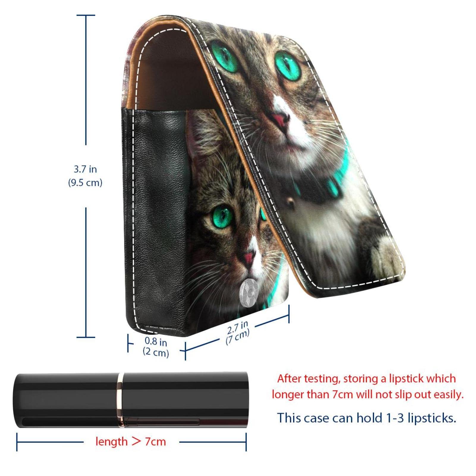 Custom Cat Eye Makeup Bag - Portable Lipstick Holder & Cosmetic Organizer Pouch for Women | Travel-Friendly Makeup Case for Purse, Gym & On-The-Go Touch Ups