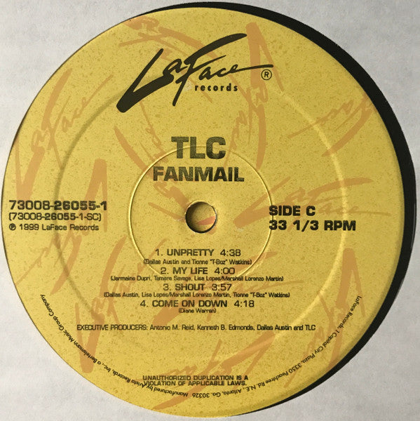 TLC Fanmail 2xLP Vinyl Album - Near Mint (NM/M) Condition - Perfect for Collectors & Music Lovers at Home or Parties