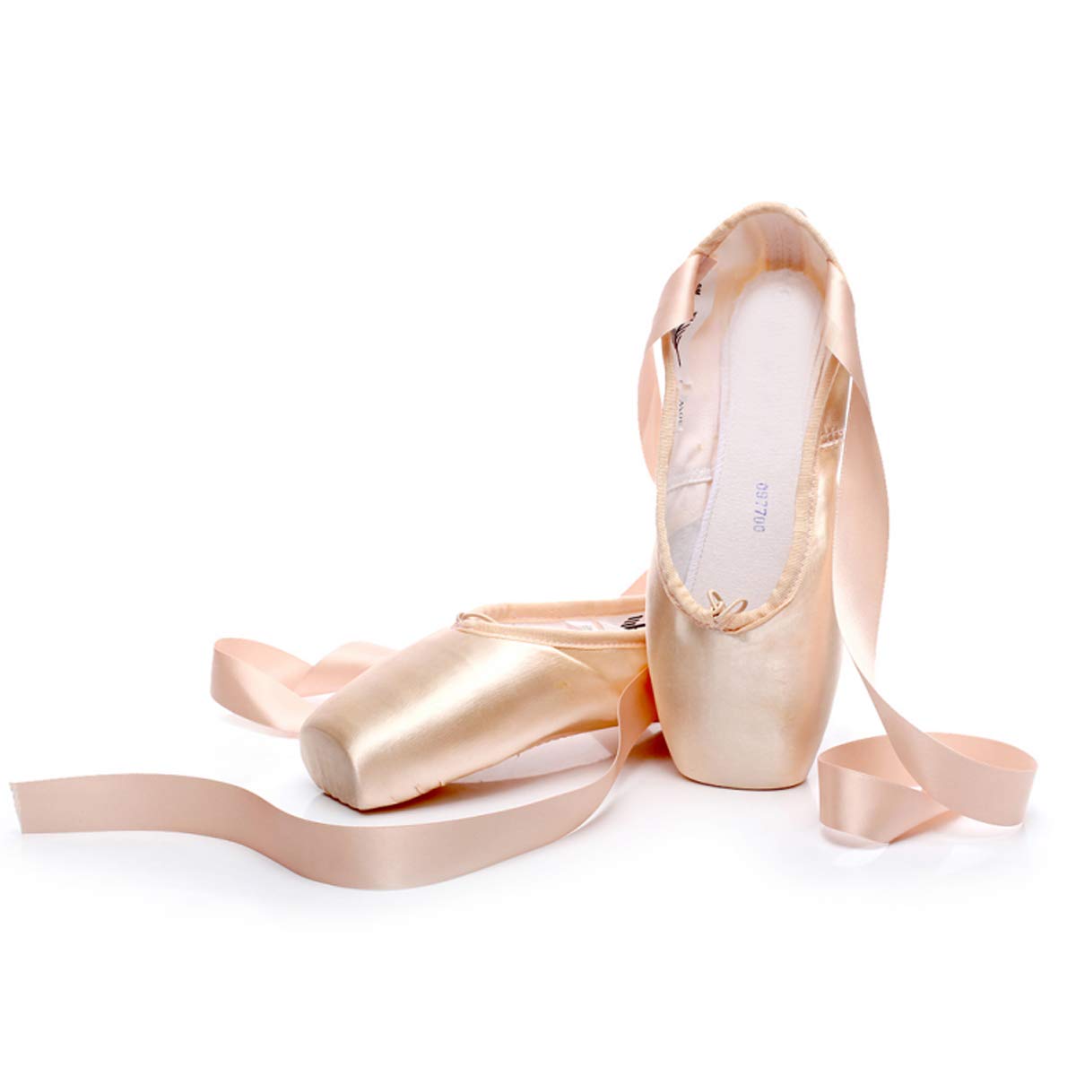 Professional Ballet Pointe Shoes for Girls & Women - Satin Dance Toe Shoes with Comfortable Slippers - Perfect for Ballet Classes, Performances & Dance Practice