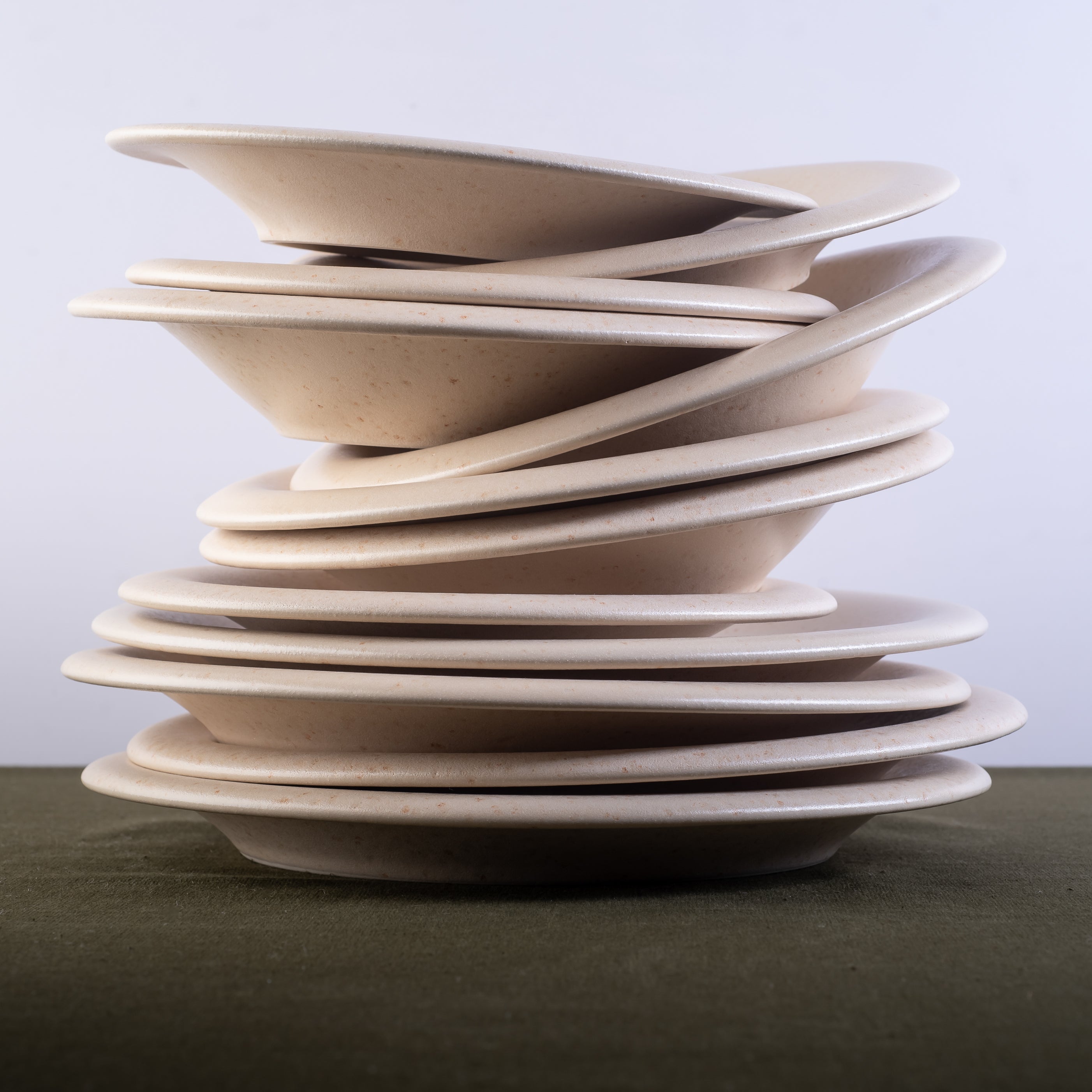 Premium Aro Stoneware Dinnerware Set - Cream Matte Finish - Handcrafted in Portugal - Scratch & Chip Resistant - Elegant Tableware for Everyday Dining & Entertaining