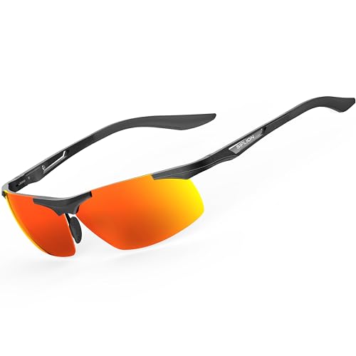 Black/Red Mirrored Lens