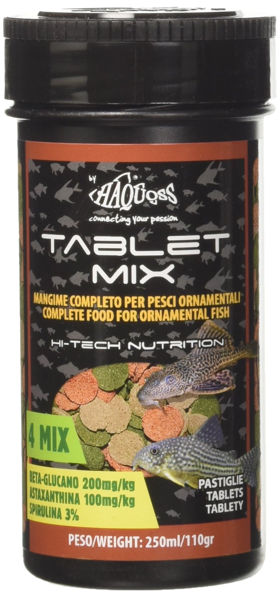 Premium Sinking Fish Food Pellets for Bottom Feeders - 250ml/90gr | Ideal for Catfish, Loaches & Plecos in Aquariums & Ponds