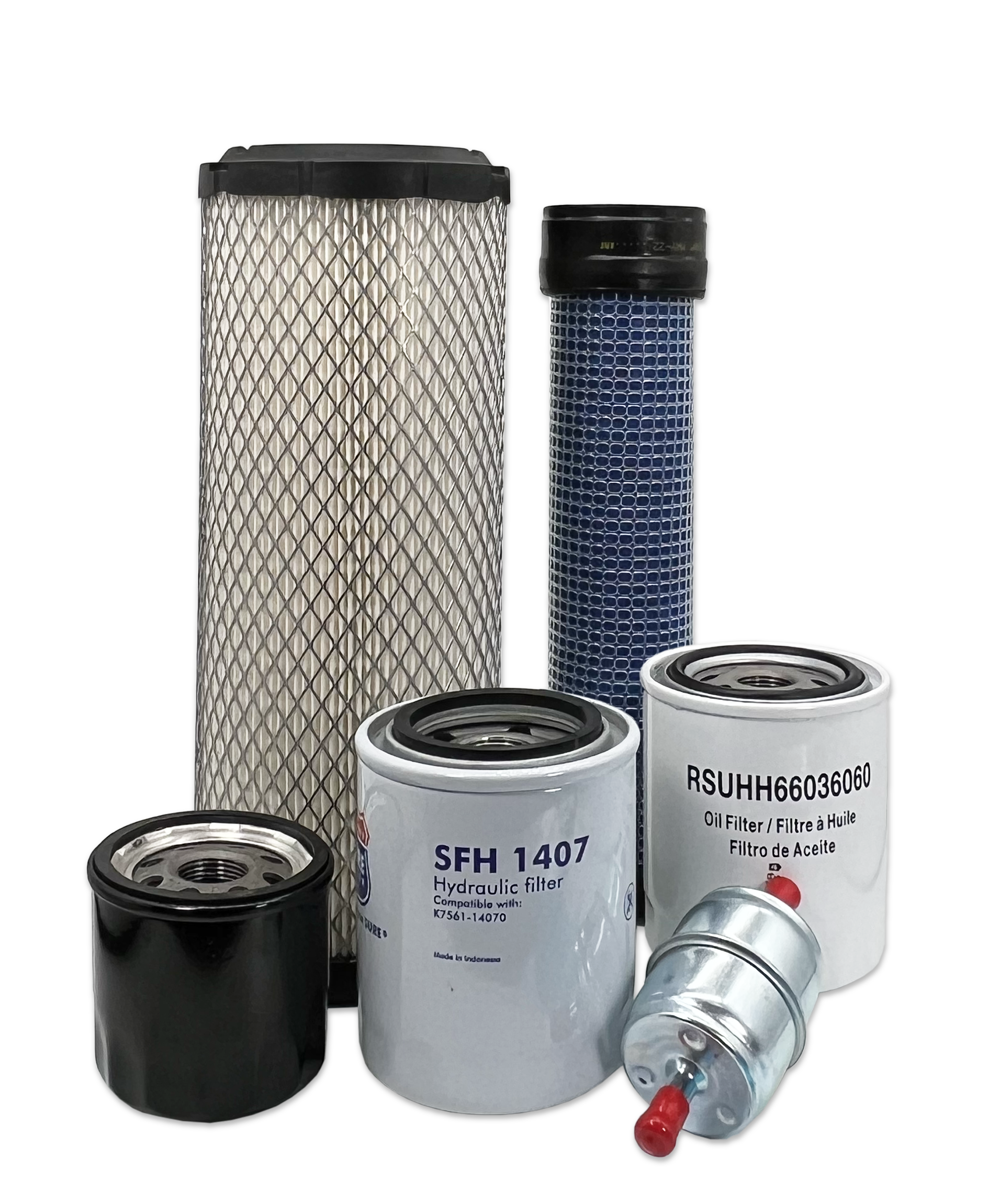 HERO® Maintenance Filter Kit for Kubota RTV900 Utility Vehicle - Air, Oil & Fuel Filters Replacement Set for Off-Road, Farm & Construction Use