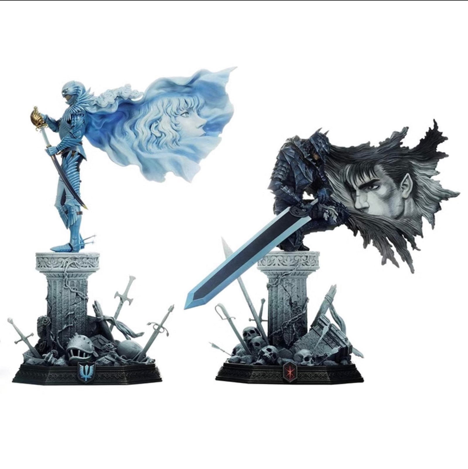 Prime1Studio Licensed Berserk Guts & Griffith Statue - Official Berserk Manga Collectible Figure for Anime Fans | Perfect for Display in Home, Office, or Gaming Room