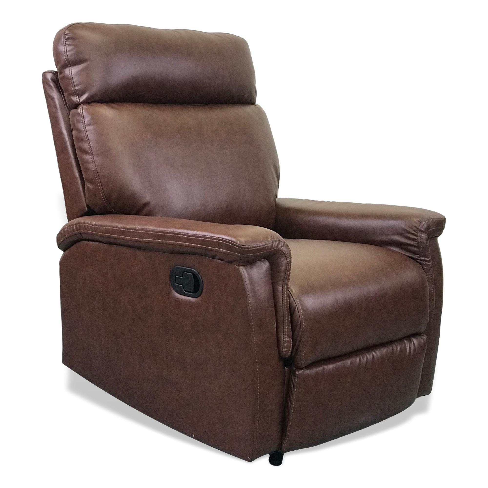 Premium 910 Gaming Recliner Chair - Ergonomic Brown Leather Gaming Chair for PC & Console Gamers - Perfect for Esports, Streaming & Home Theater Relaxation