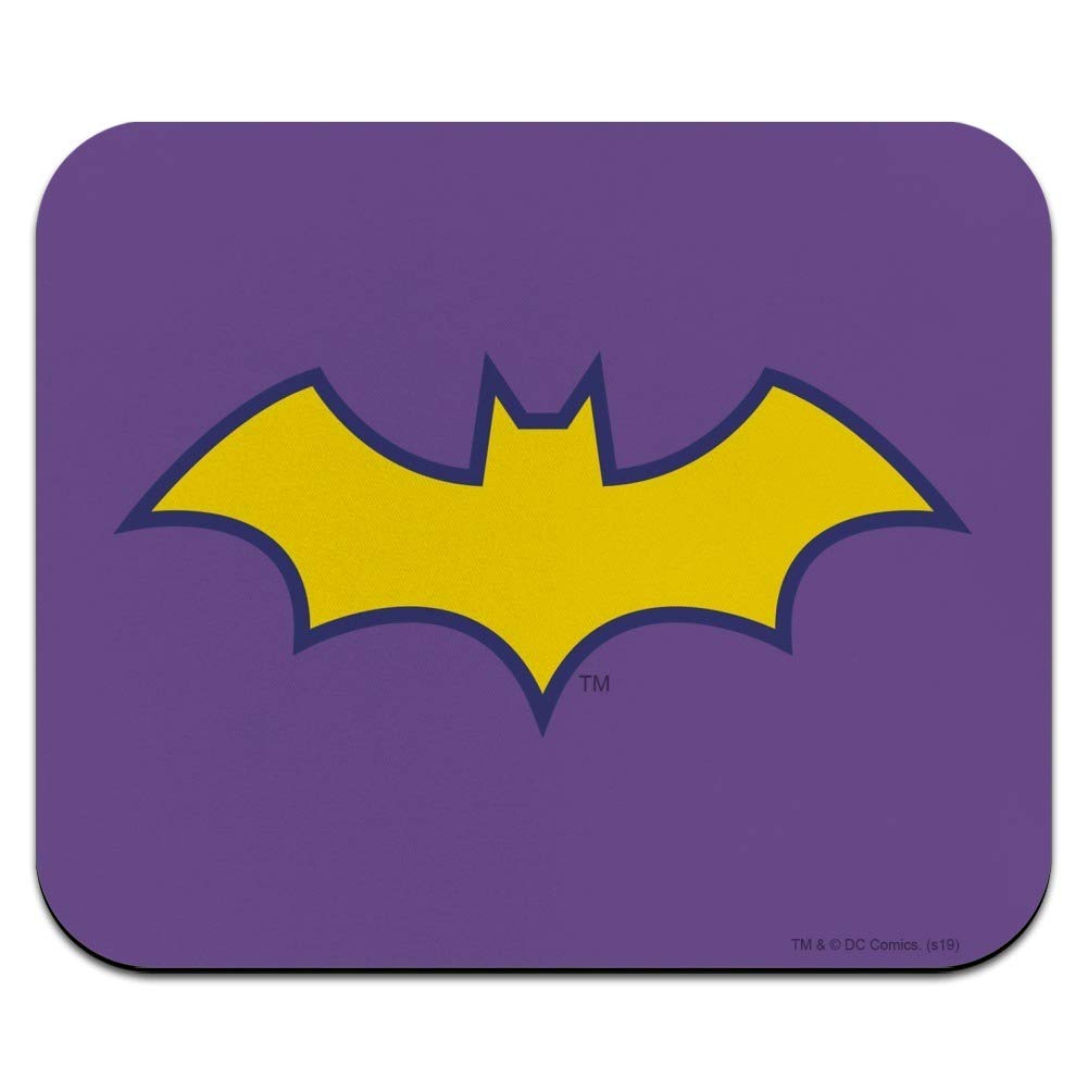 Batman Batgirl Logo Low Profile Thin Gaming Mouse Pad - Non-Slip Rubber Base for PC, Laptop, Office & Home Use - Perfect for Gamers & Batman Fans