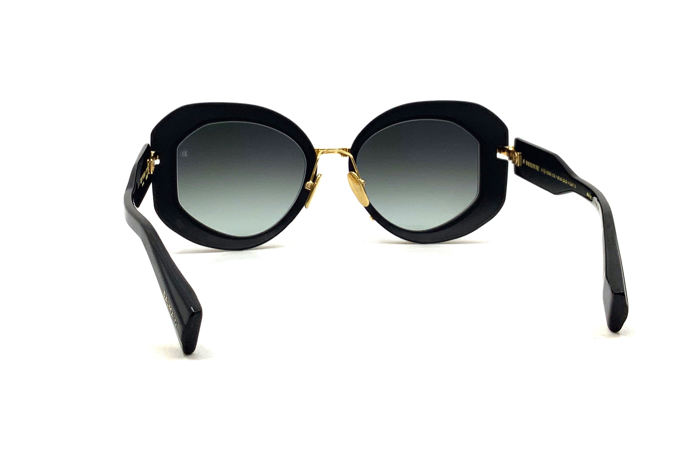 Balmain Brigitte Sunglasses Black & Gold - Luxury Designer Shades for Women, Perfect for Outdoor Activities & Fashion Statements
