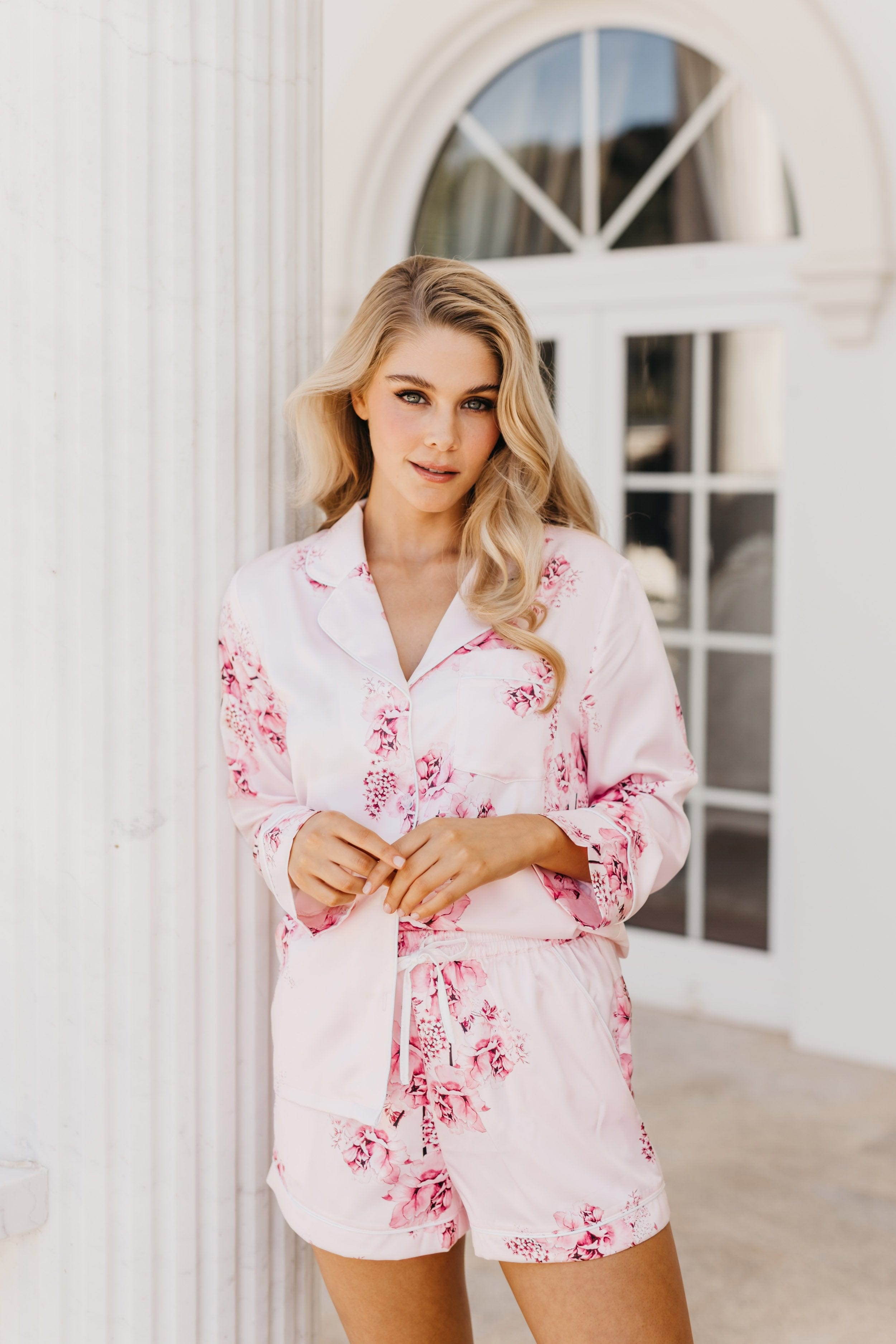 Romi Floral Printed Pajama Set for Women - Soft & Comfortable Sleepwear - Perfect for Lounging, Bedtime & Relaxation