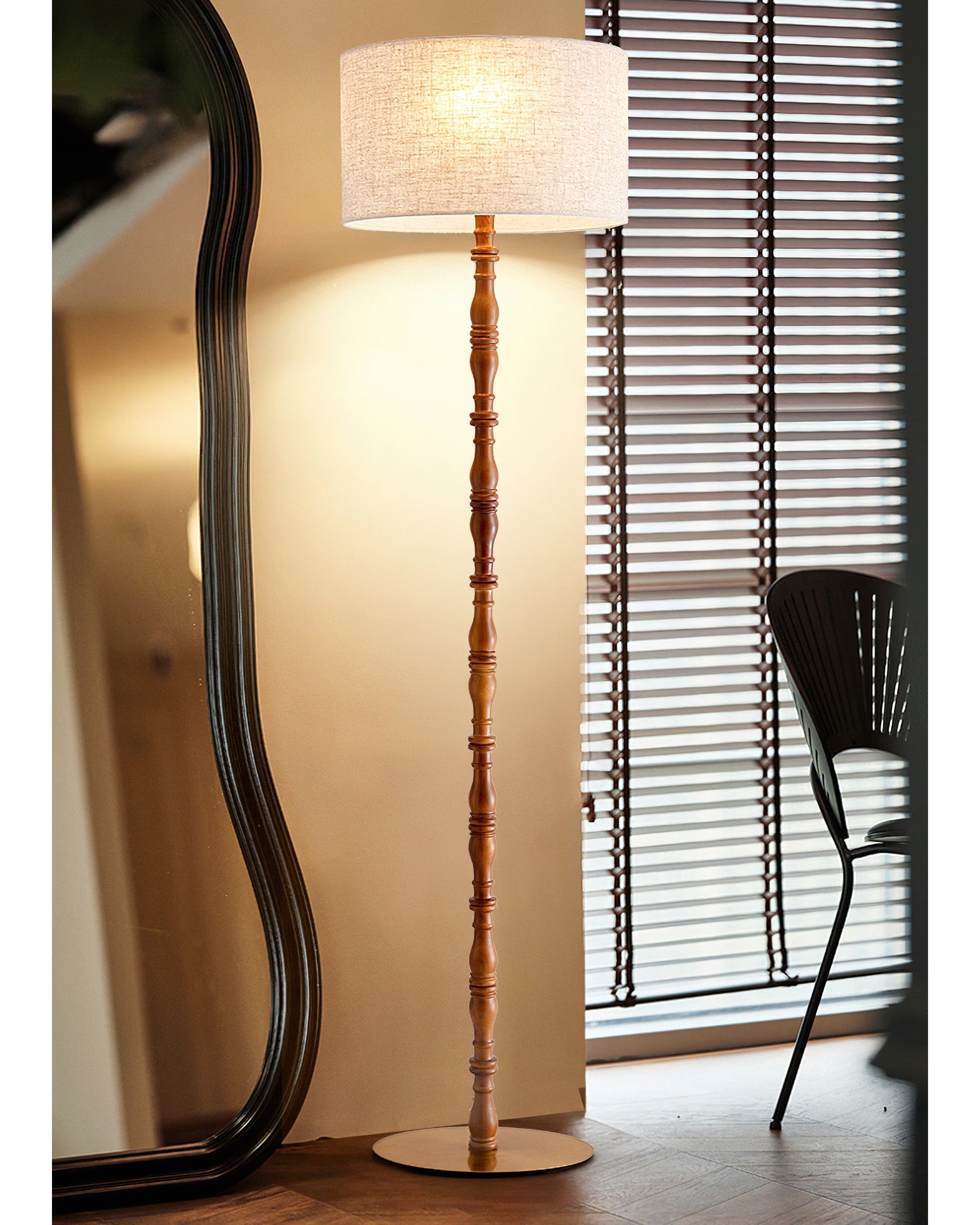 Modern Devansh Floor Lamp - Adjustable LED Standing Light for Living Room, Bedroom & Office - Bright & Energy Efficient Home Decor Lighting