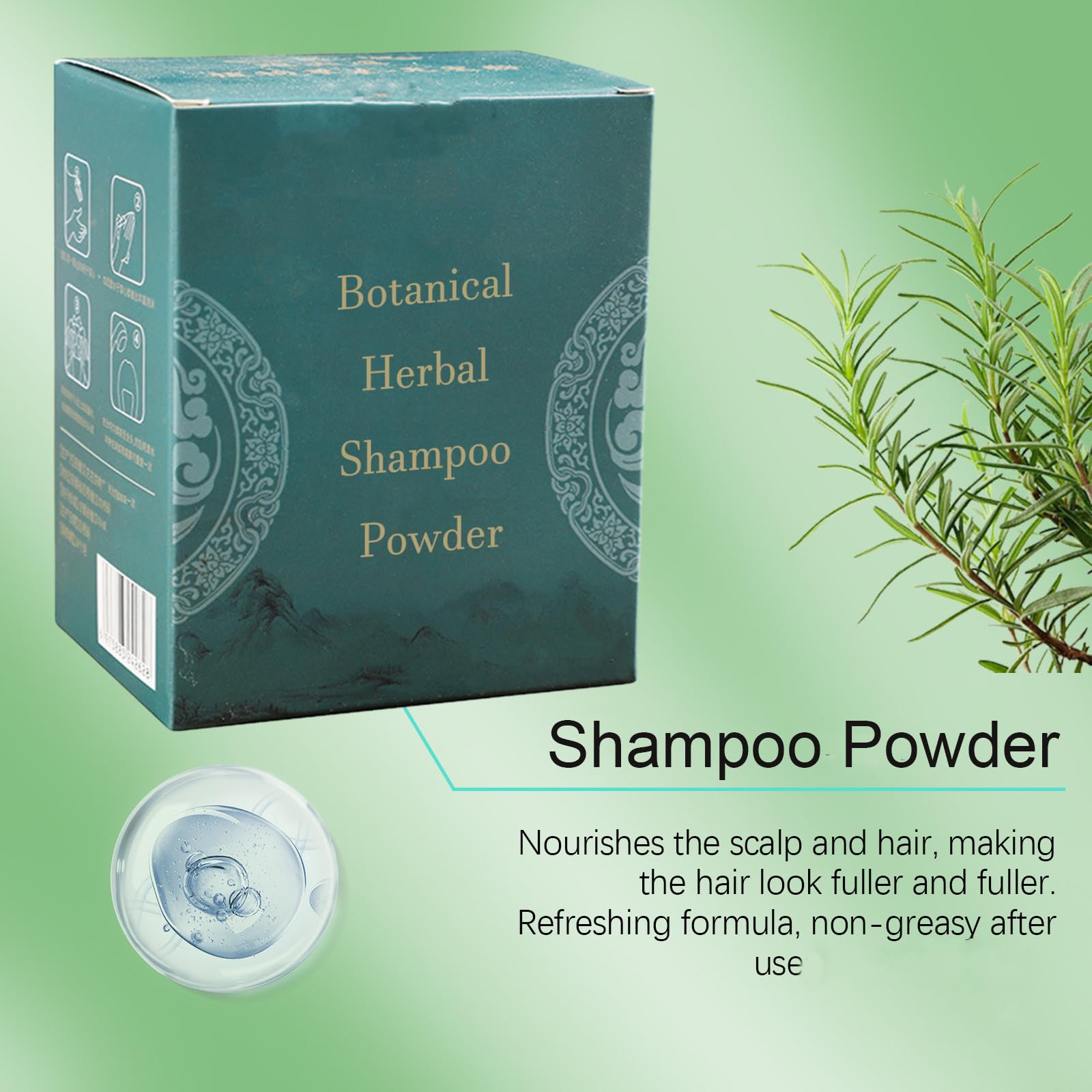 Organic Herbal Shampoo Powder for Hair Growth & Scalp Care - 100% Natural Ayurvedic Hair Wash with Neem & Amla (2 Pack) - Perfect for Dry, Damaged Hair & Dandruff Treatment at Home or Travel