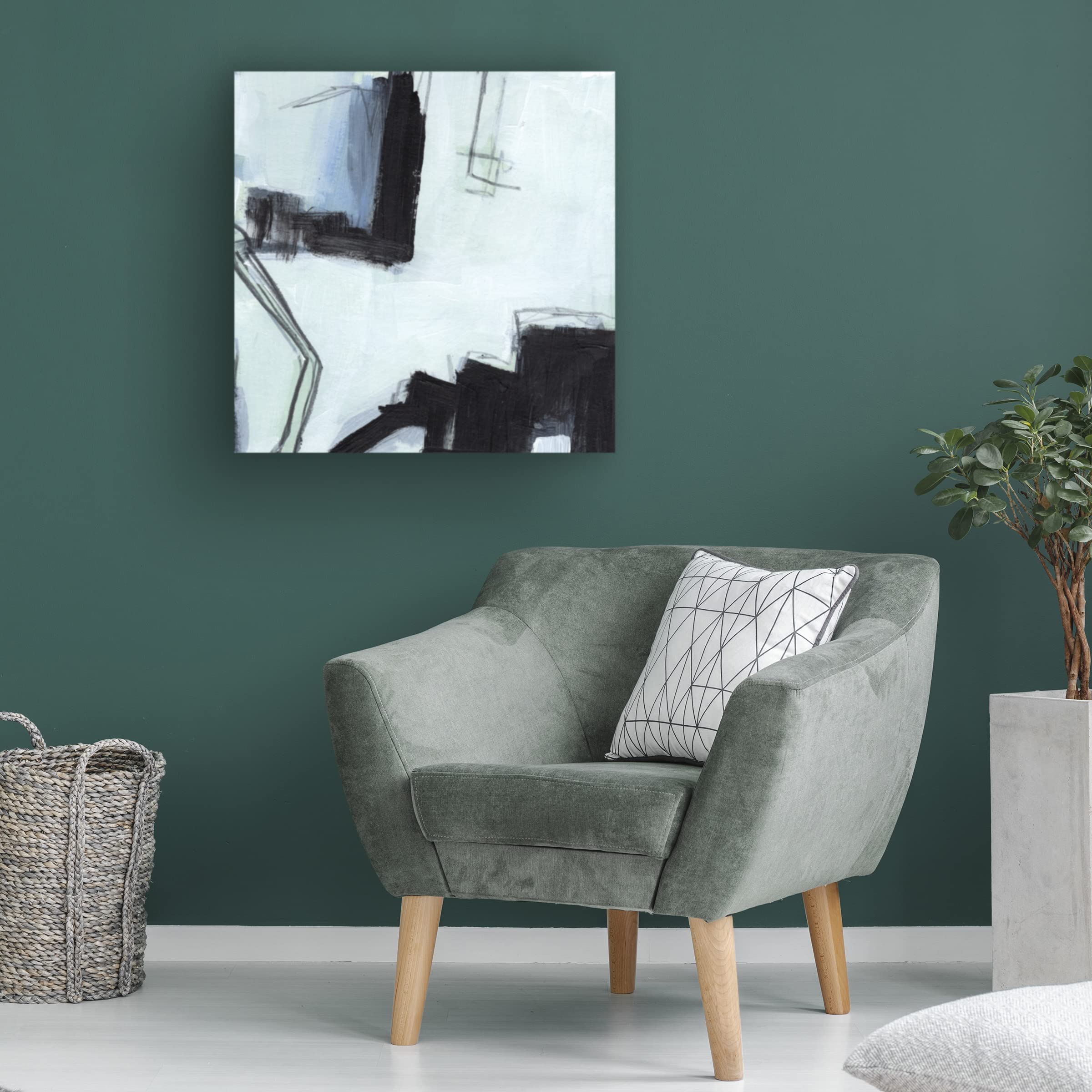 Fractal Sky I Canvas Wall Art by Jennifer Paxton Parker - Modern Abstract Painting for Living Room, Bedroom & Office Decor