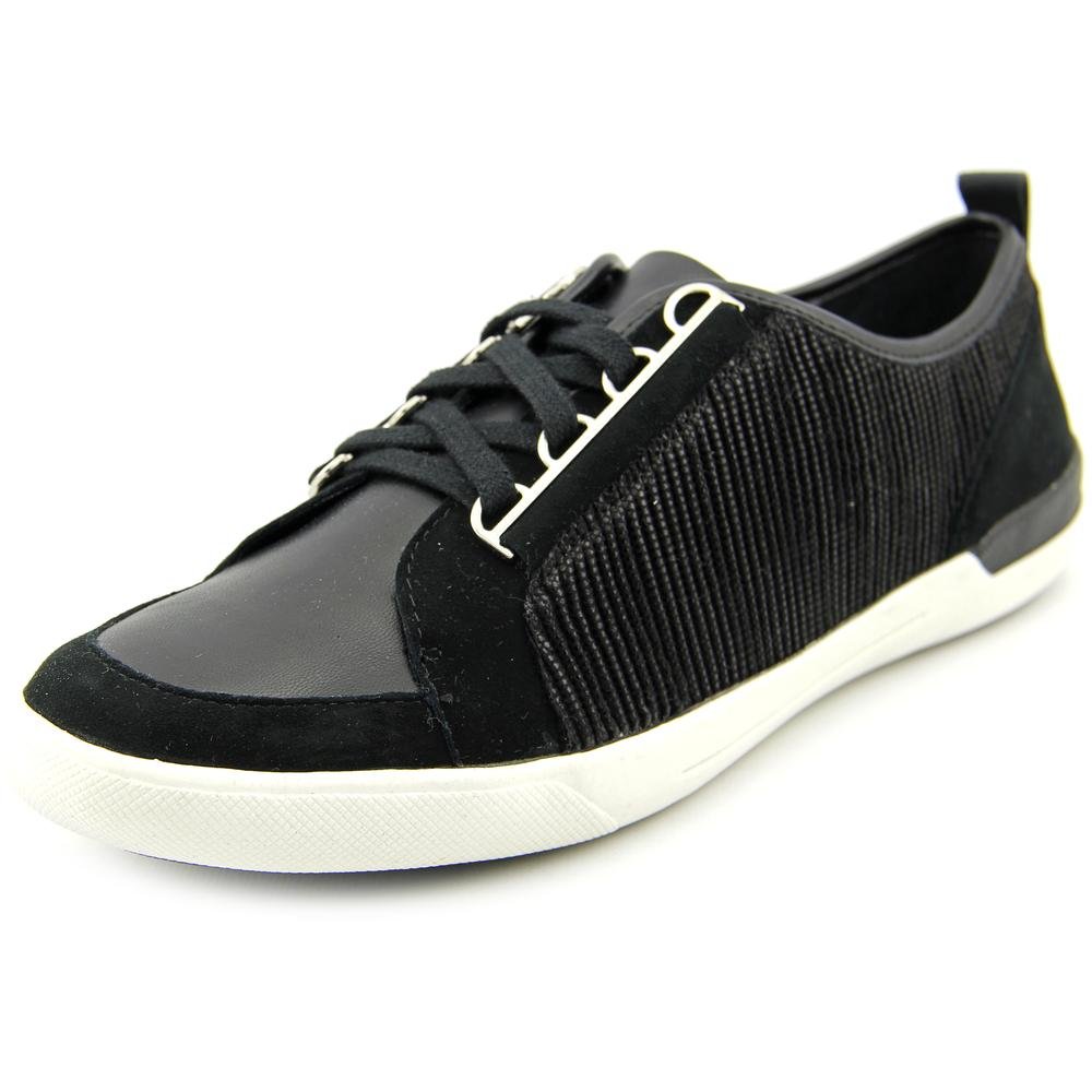 Calvin Klein Women's Black Lace-Up Casual Fashion Sneakers Size 8.5 Medium (B,M) - Perfect for Everyday Wear, Office & Weekend Outings