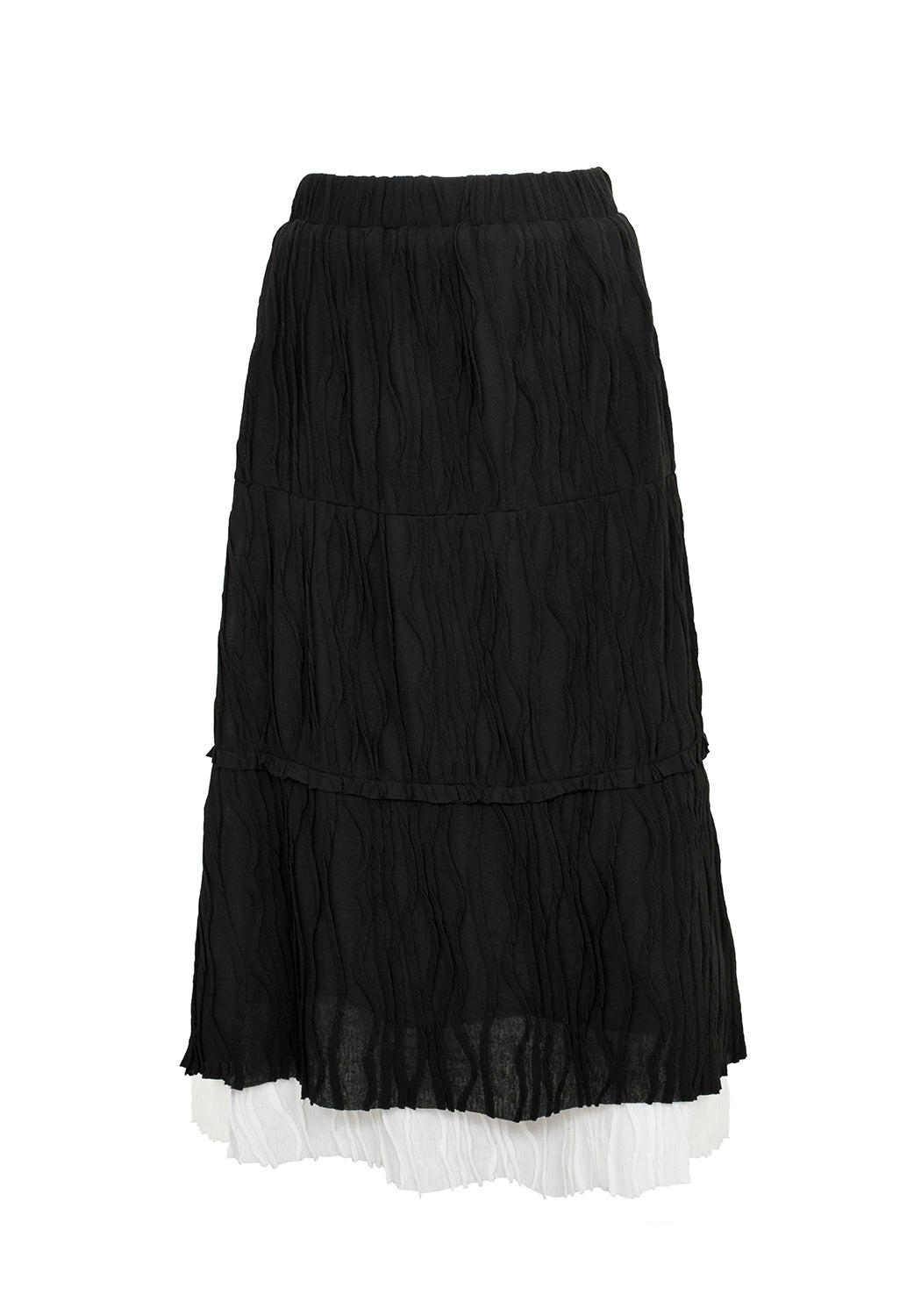 Stylish MUTINY LAYERED MIDI SKIRT for Women - Fashionable High Waist Flowy Skirt for Casual Outfits & Summer Dresses | Perfect for Office, Date Night & Vacation