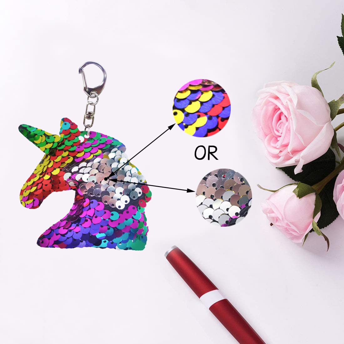 Christmas Makeup Bag for Godmother - Travel Cosmetic Pouch with Mirror | Gift Idea
