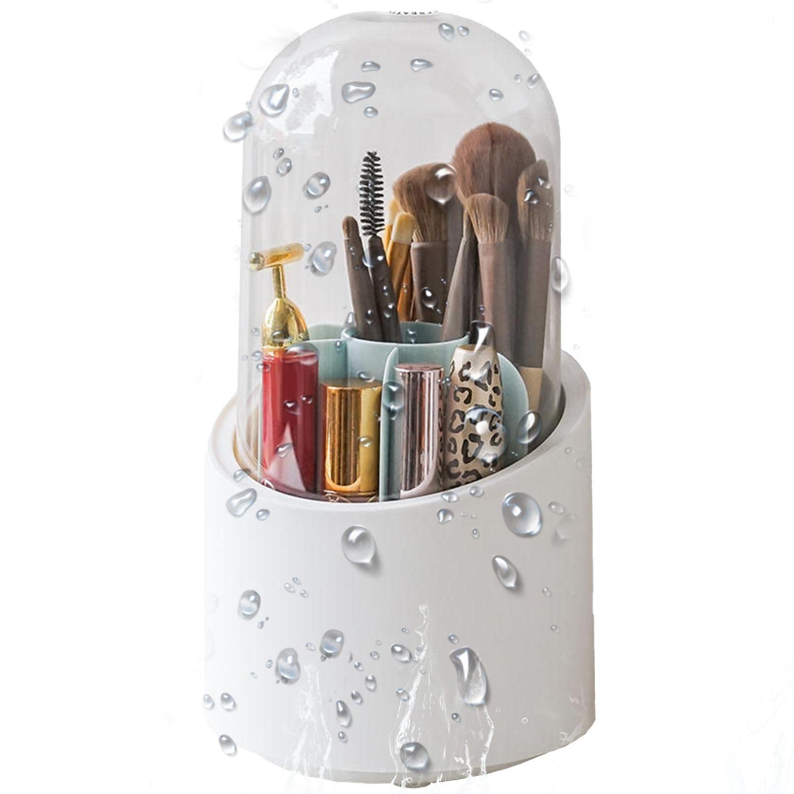 Eastuy 360° Non-Slip Makeup Brush Holder | Waterproof Cosmetic Brush Organizer for Bathroom Countertop & Vanity Desk Storage - Perfect for Makeup Artists & Beauty Enthusiasts