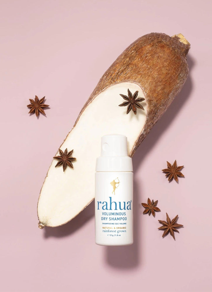Rahua Voluminous Dry Shampoo for Oily Hair - Organic Vegan Hair Refresh Spray for Volume & Shine | Perfect for Travel, Gym & Busy Mornings