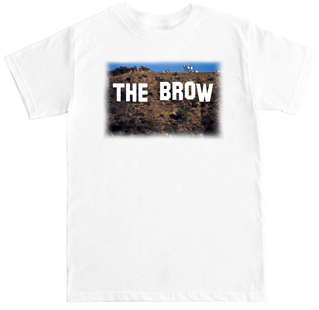 FTD Apparel Men's Hollywood The Brow Graphic T-Shirt - Cool Casual Tee for Streetwear, Gym & Everyday Outfits