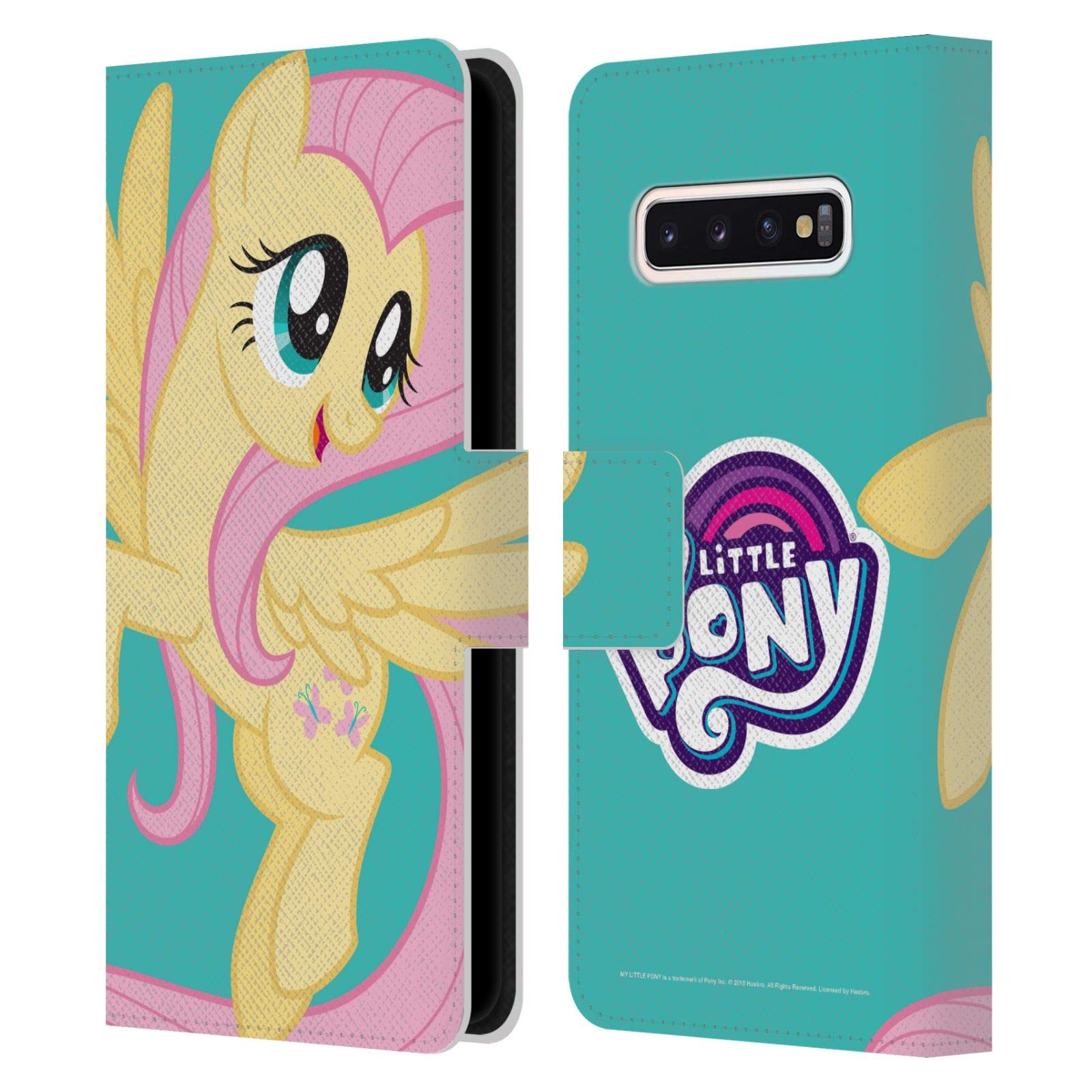 Officially Licensed My Little Pony Fluttershy Leather Wallet Case for Samsung Galaxy S10 - Slim Book Style Phone Cover with Character Art - Perfect for Fans, Kids & Collectors (School, Work, Travel)